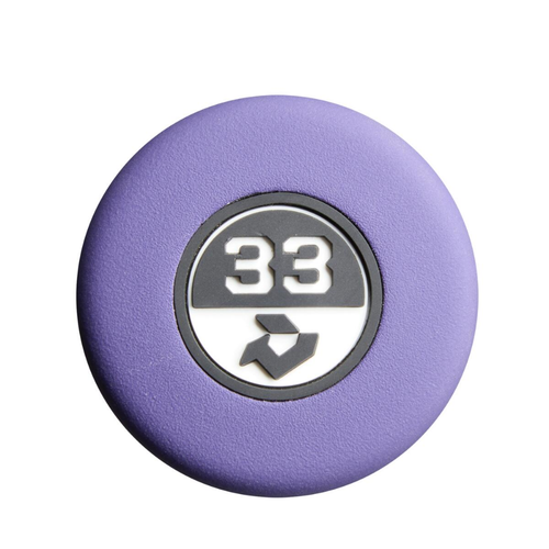 Knob detail of the 2027 DeMarini Velvet Thunder D54 Wood Composite (-3) BBCOR Baseball Bat.