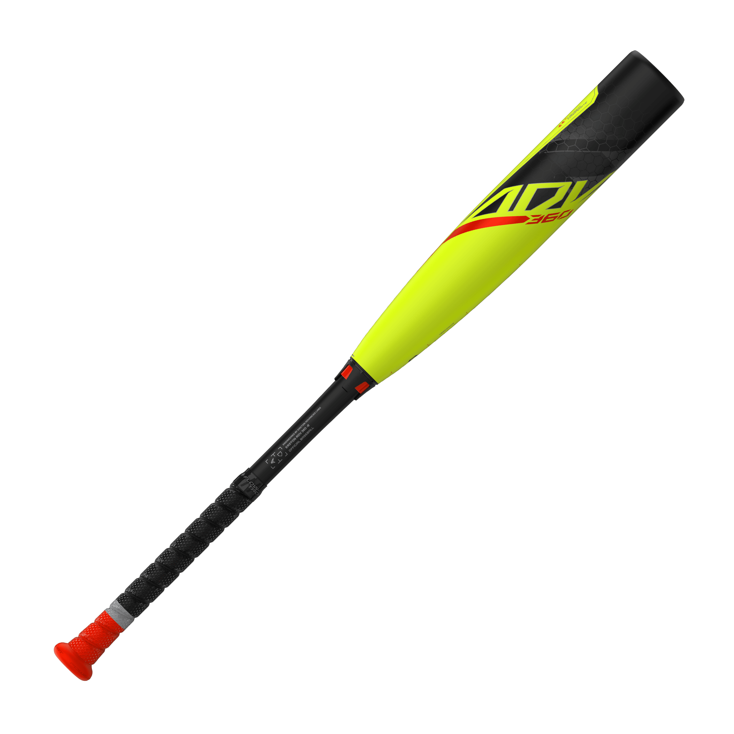 Easton ADV 360 -8 USA Youth Baseball Bat with a vibrant yellow and black design, ideal for young players enhancing their game.
