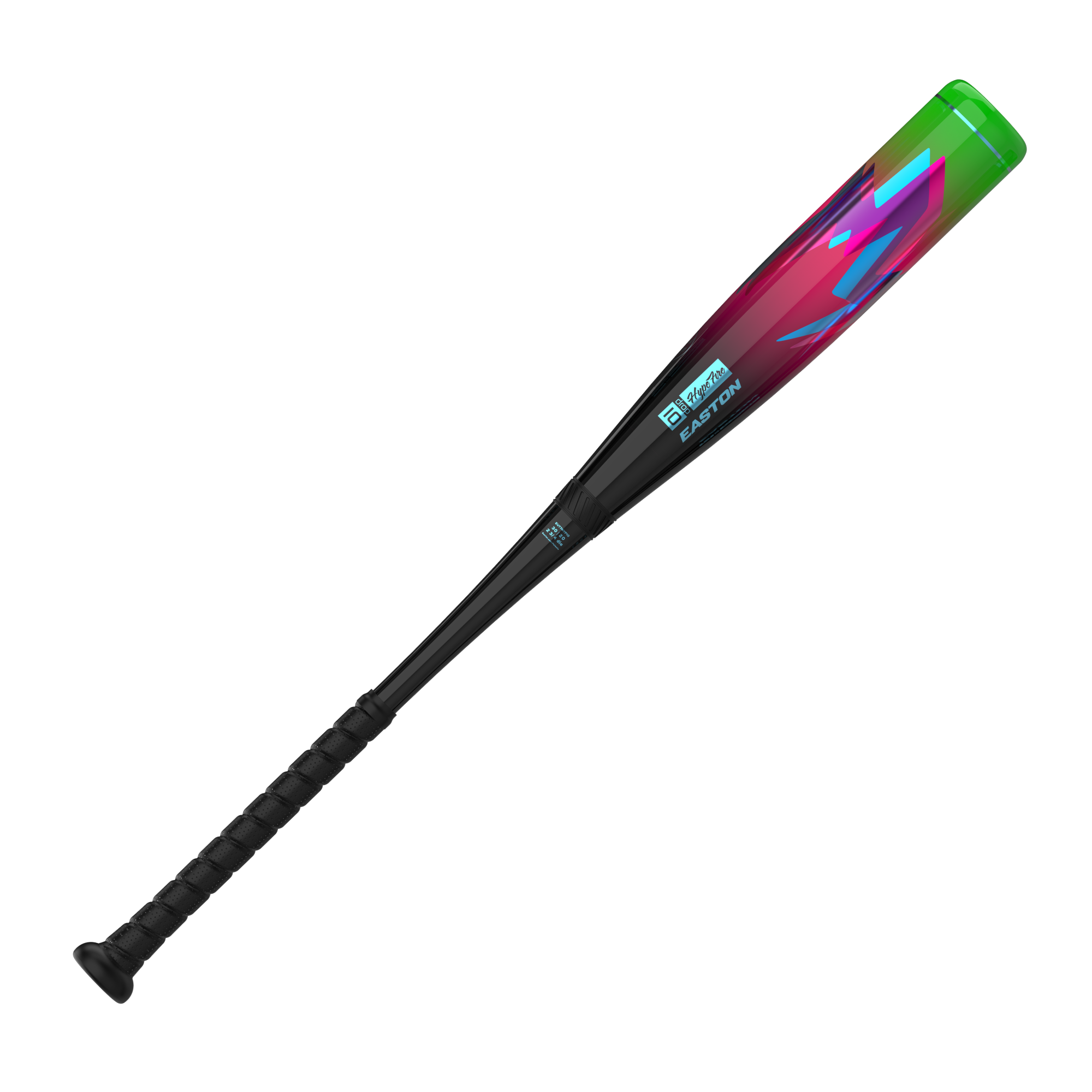 Easton Hype Fire -5 USSSA Baseball Bat back view with USSSA youth baseball bat graphics