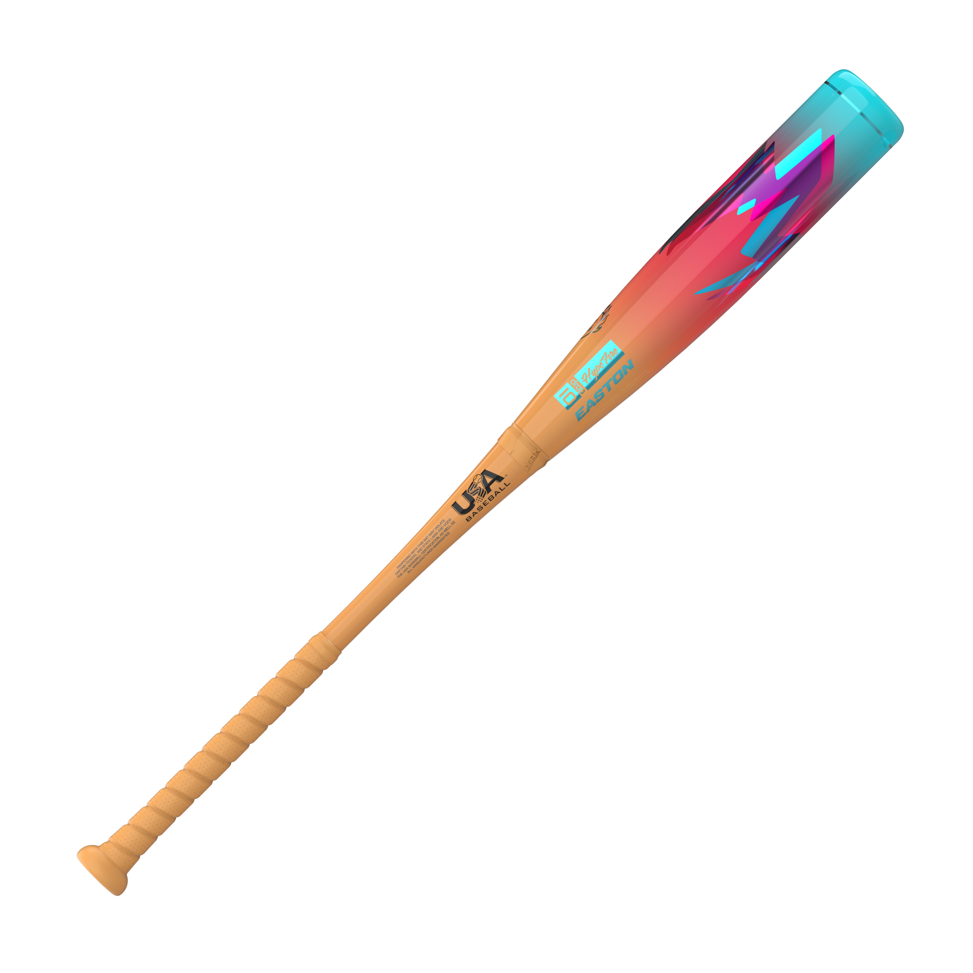 2027 Easton Hype Fire -11 USA Baseball Bat back view USA Baseball youth bat graphics