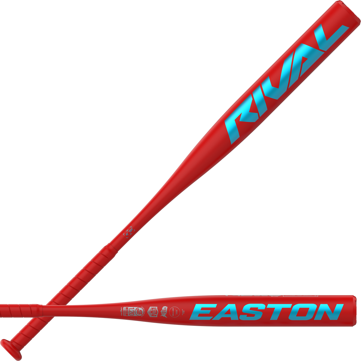 Easton Rival Slowpitch Softball Bat front and back combination view