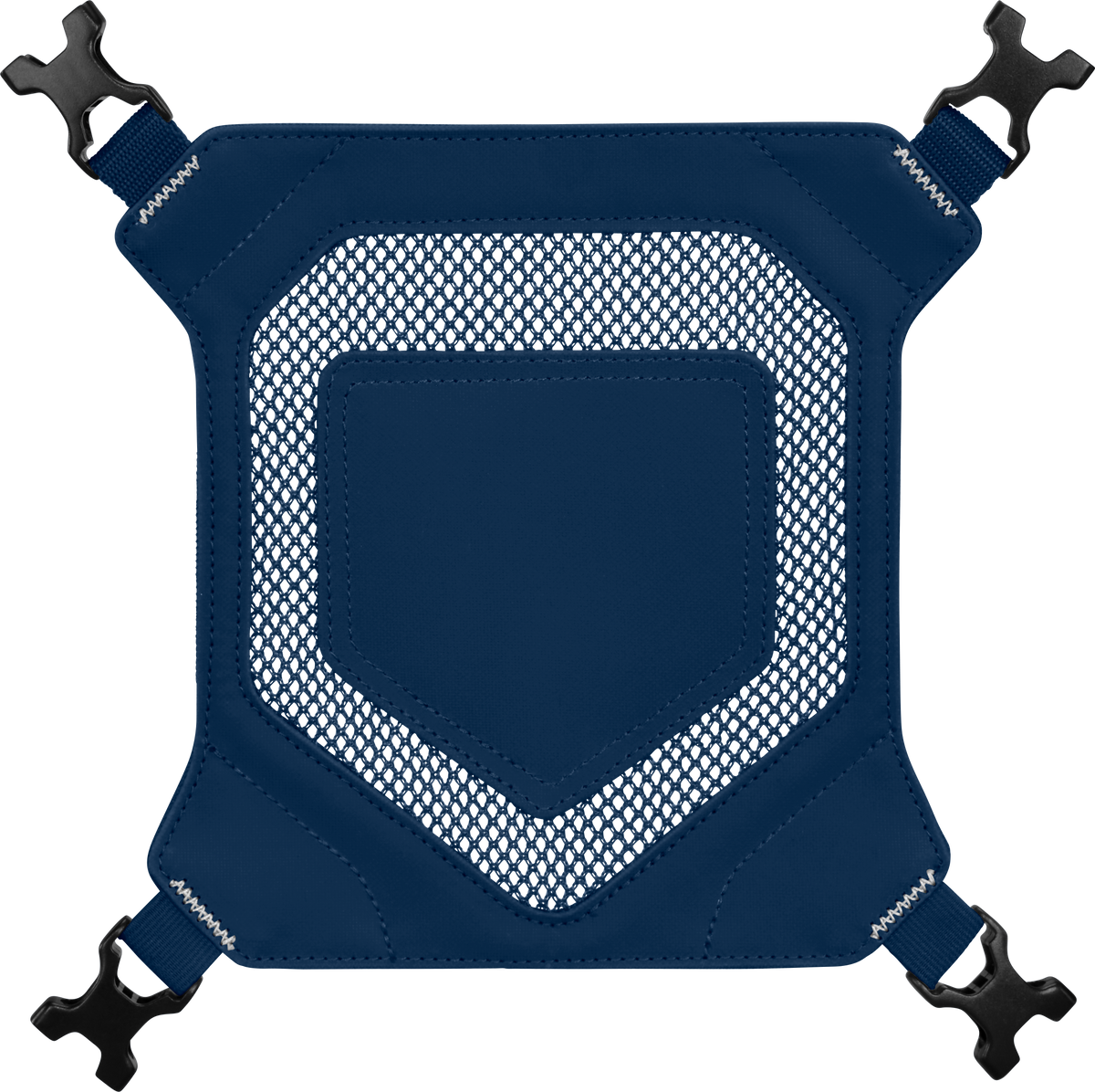 Easton Walk-Off Ethos Helmet Holder accessory in navy blue, designed for secure attachment to backpacks.