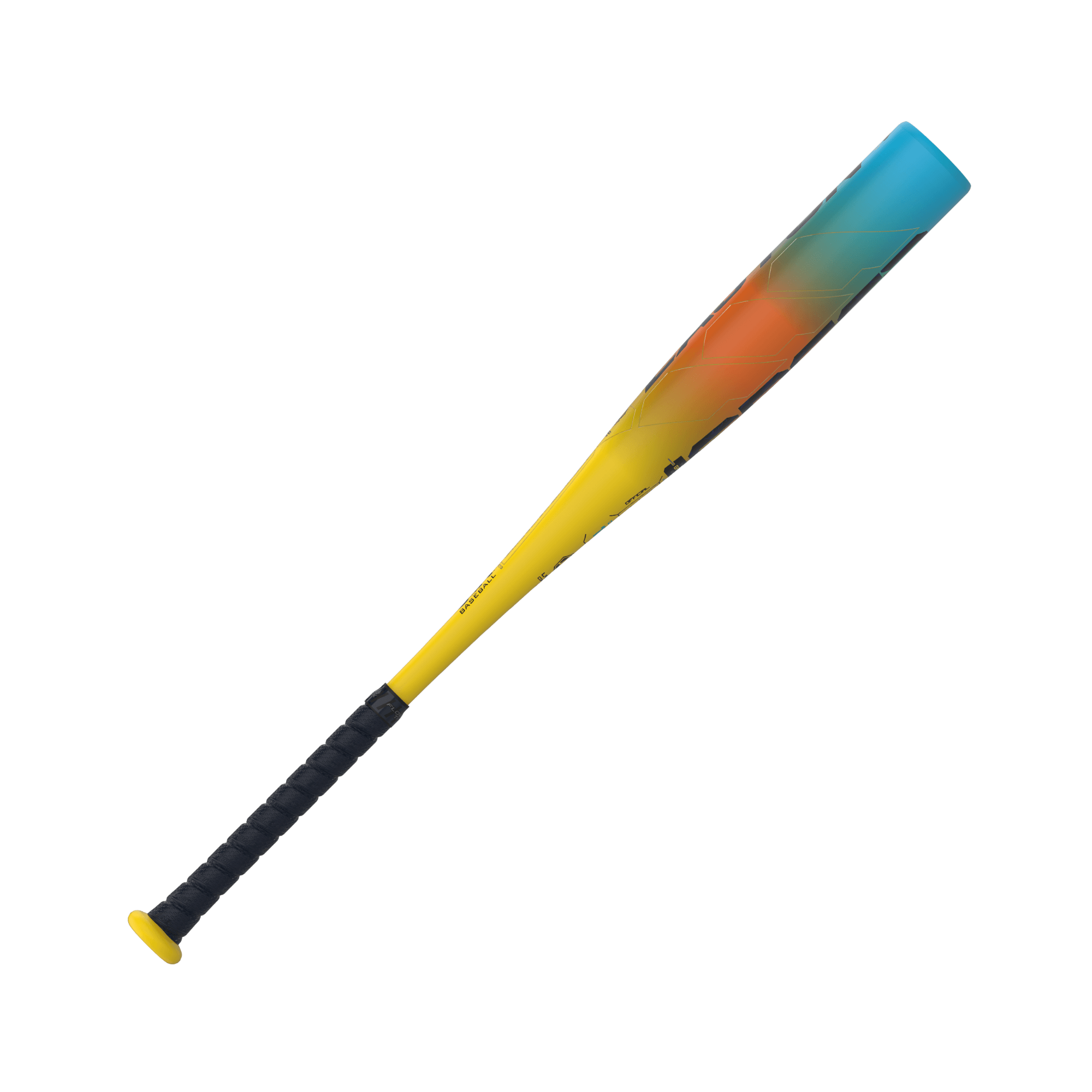 Easton Speed Comp 2025 -13 USA aluminum bat with Flow-Tack grip for ages 12 & under, featuring vibrant blue and orange design.