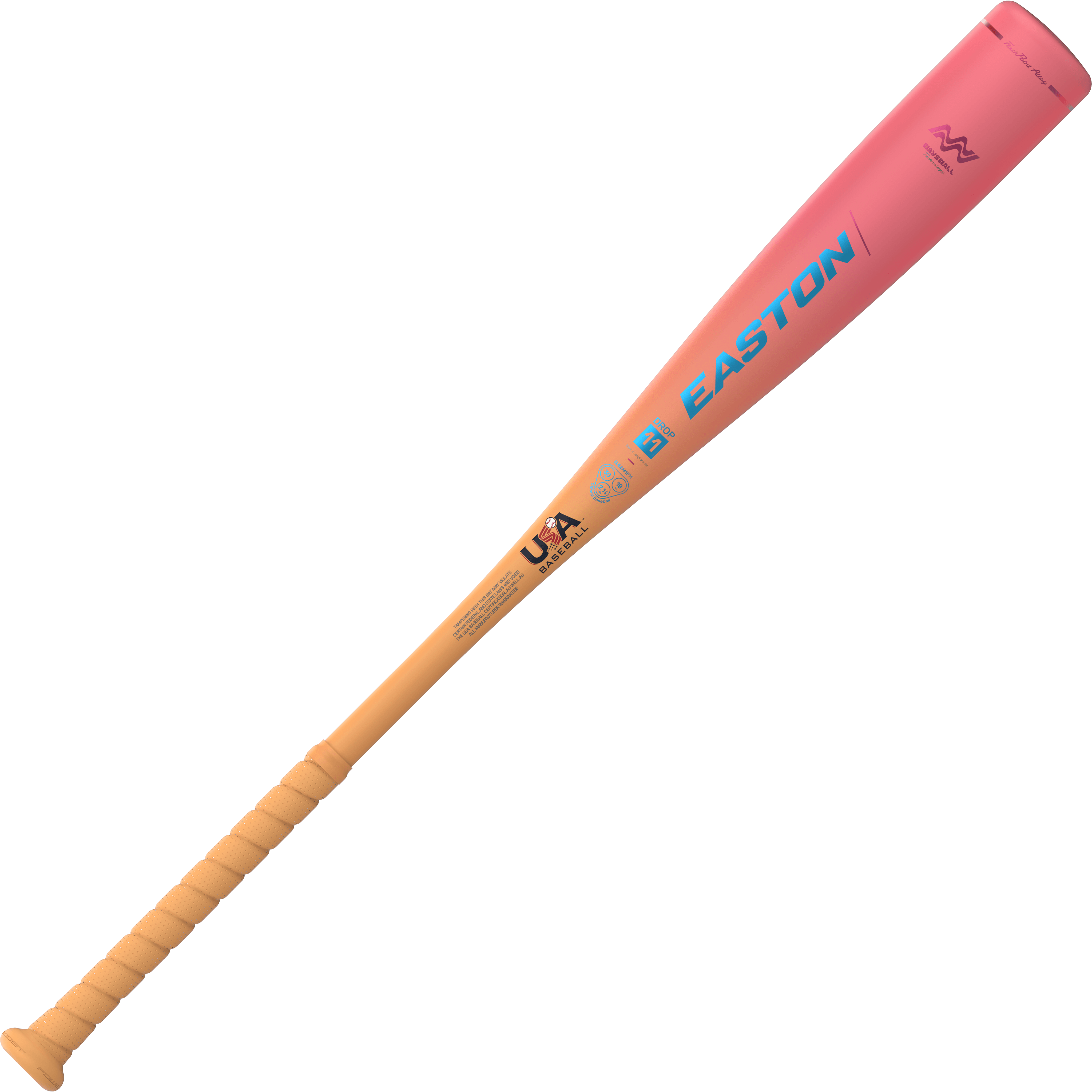 Back view emphasizing the Easton Mav1 Flash Bat’s stylish design.