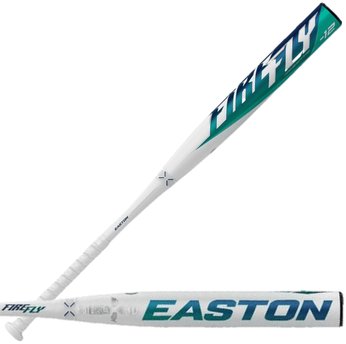 Easton Fire Fly 2 1/4 Fastpitch Bat (-12) showcasing lightweight, seamless carbon construction for optimal performance.