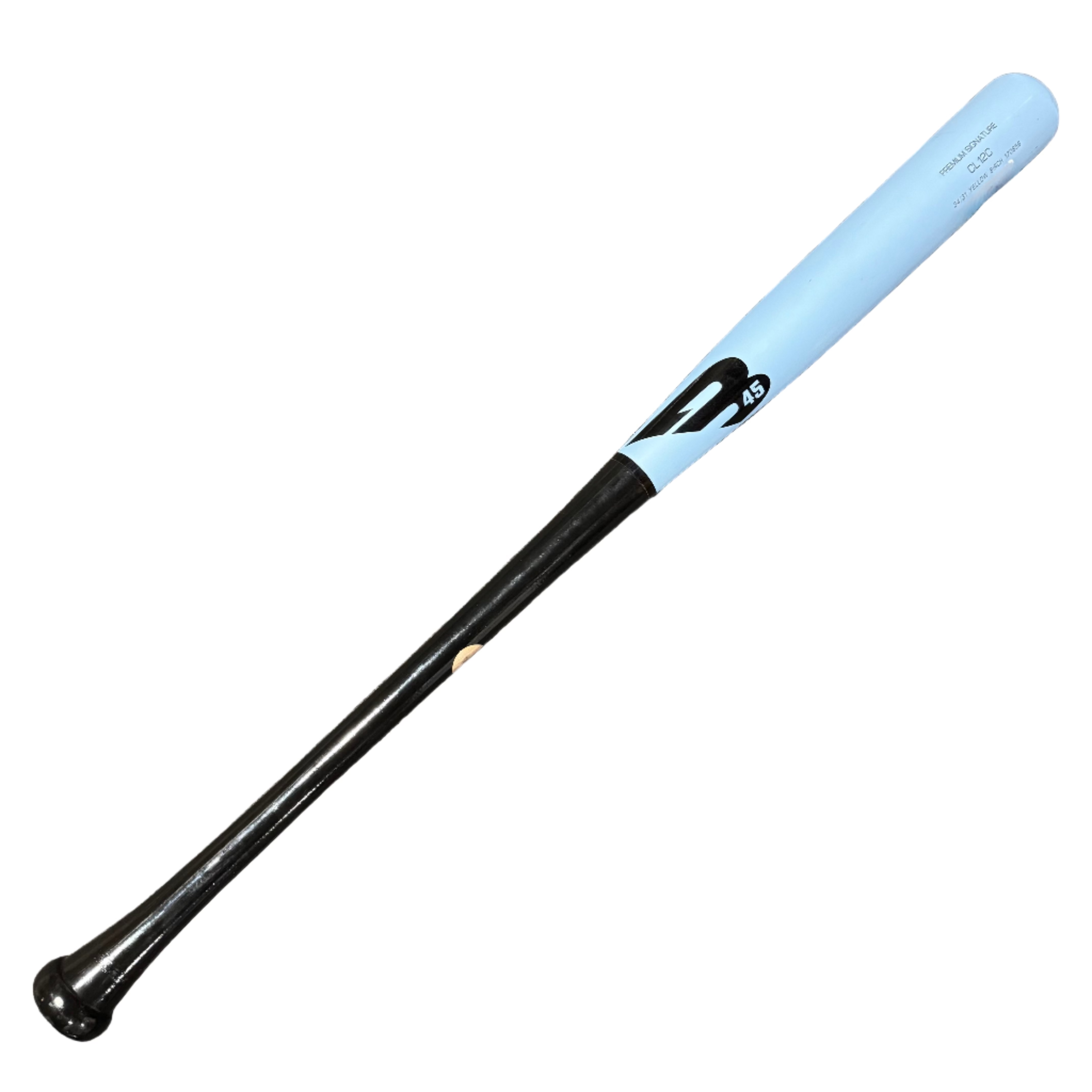 B45 CL12C Premium Bat Black/NC Blue/Black Wood Baseball Bat