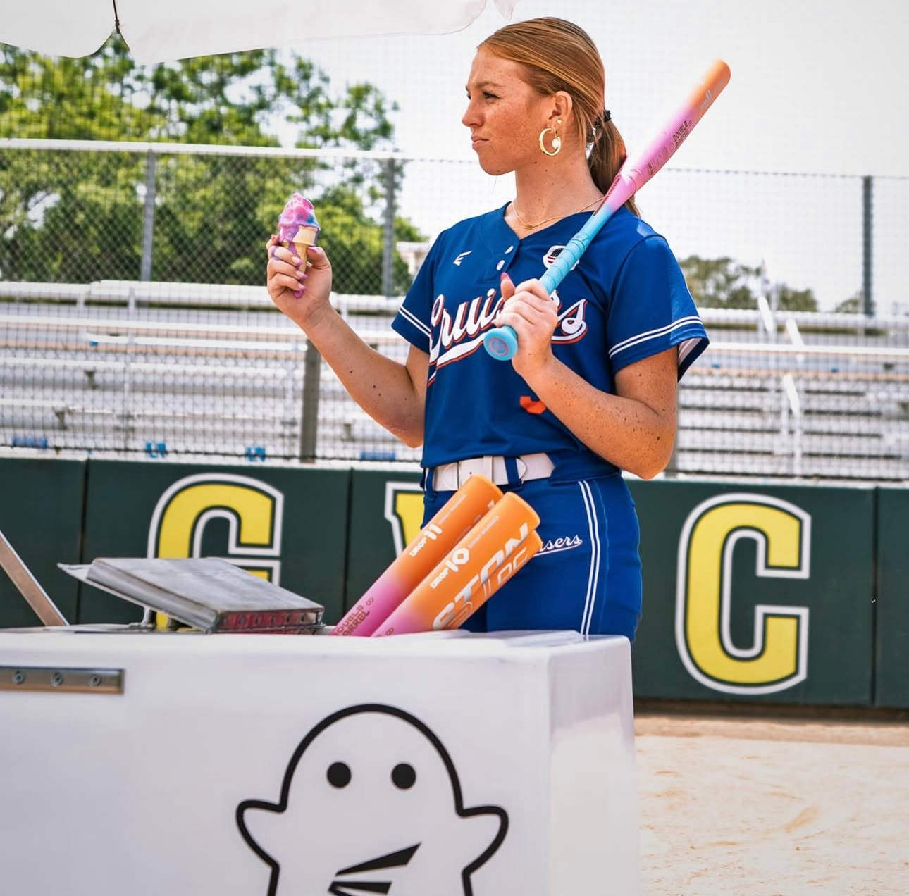 2026 Easton Ghost OG Rainbow Sherbet (-11) Fastpitch Softball Bat