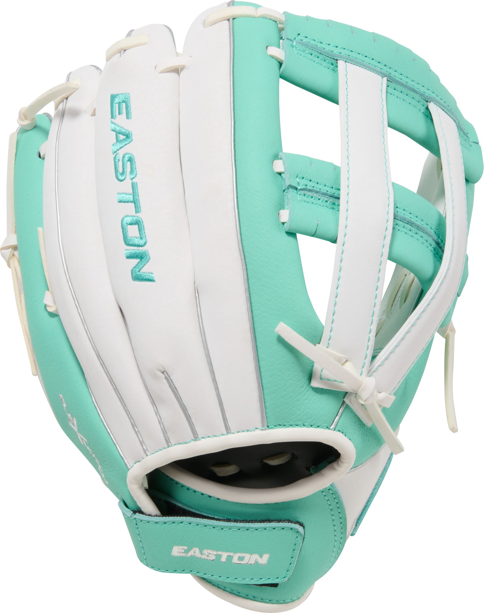 Easton Ghost Flex Youth 11 Softball Glove back view Lock Down Wrist Strap fastpitch glove