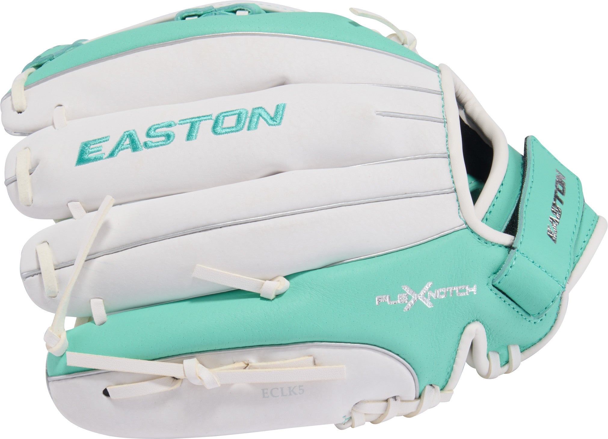 Easton Ghost Flex Youth 11 Softball Glove fingers view Hyperlite synthetic fastpitch glove