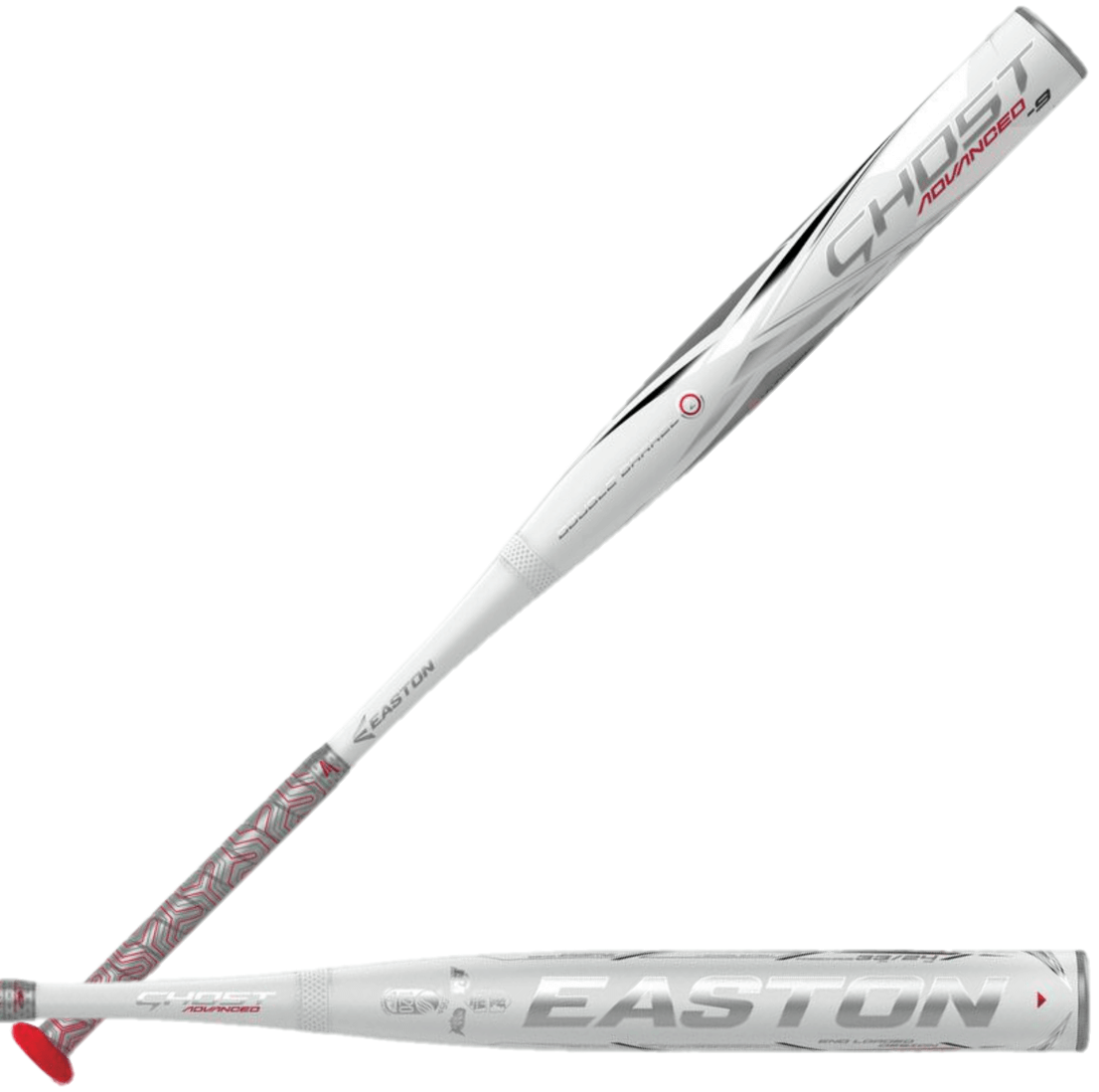 Easton Ghost Advanced Fastpitch Bat (-9), featuring advanced DOUBLE BARREL 2 technology for maximum performance.