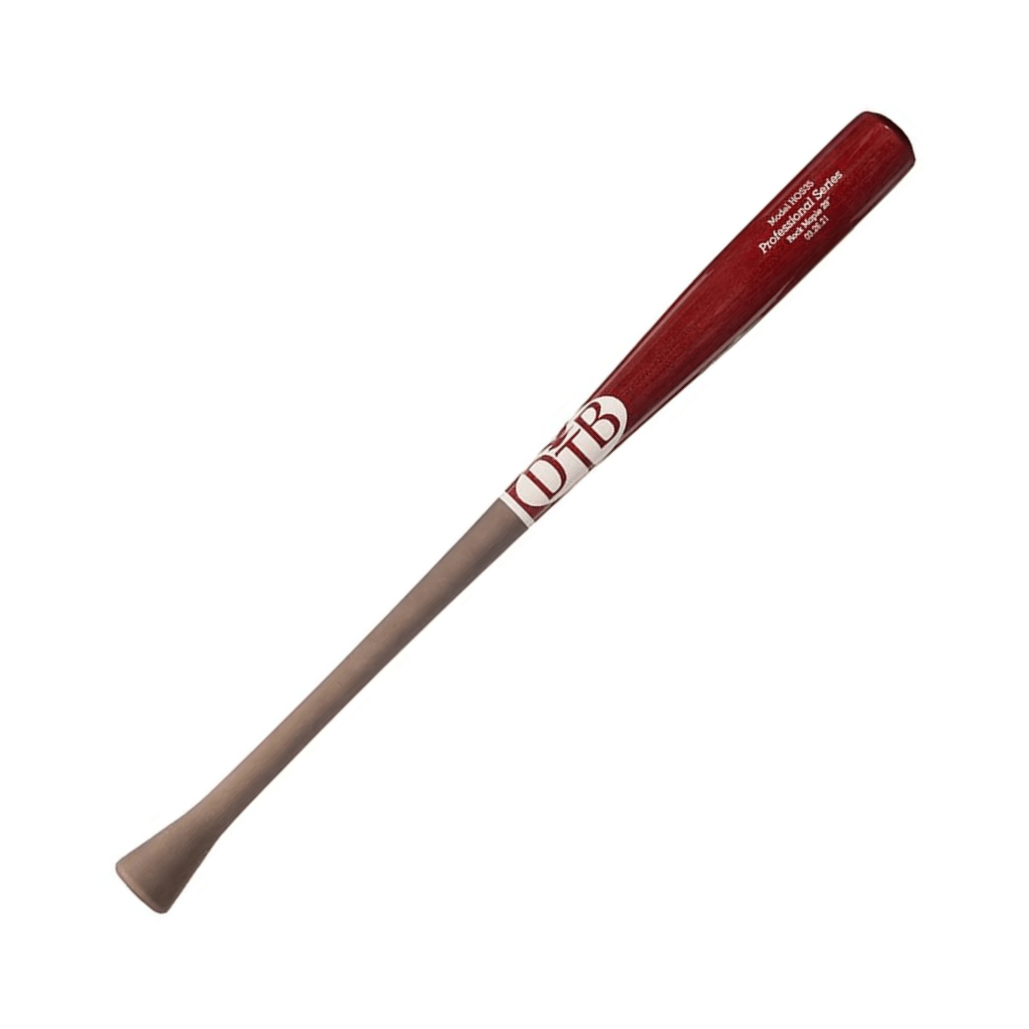 Dove Tail HOS35 Birch Baseball Bat with No Knob, 2 15/32 Barrel, and 15/16 Handle