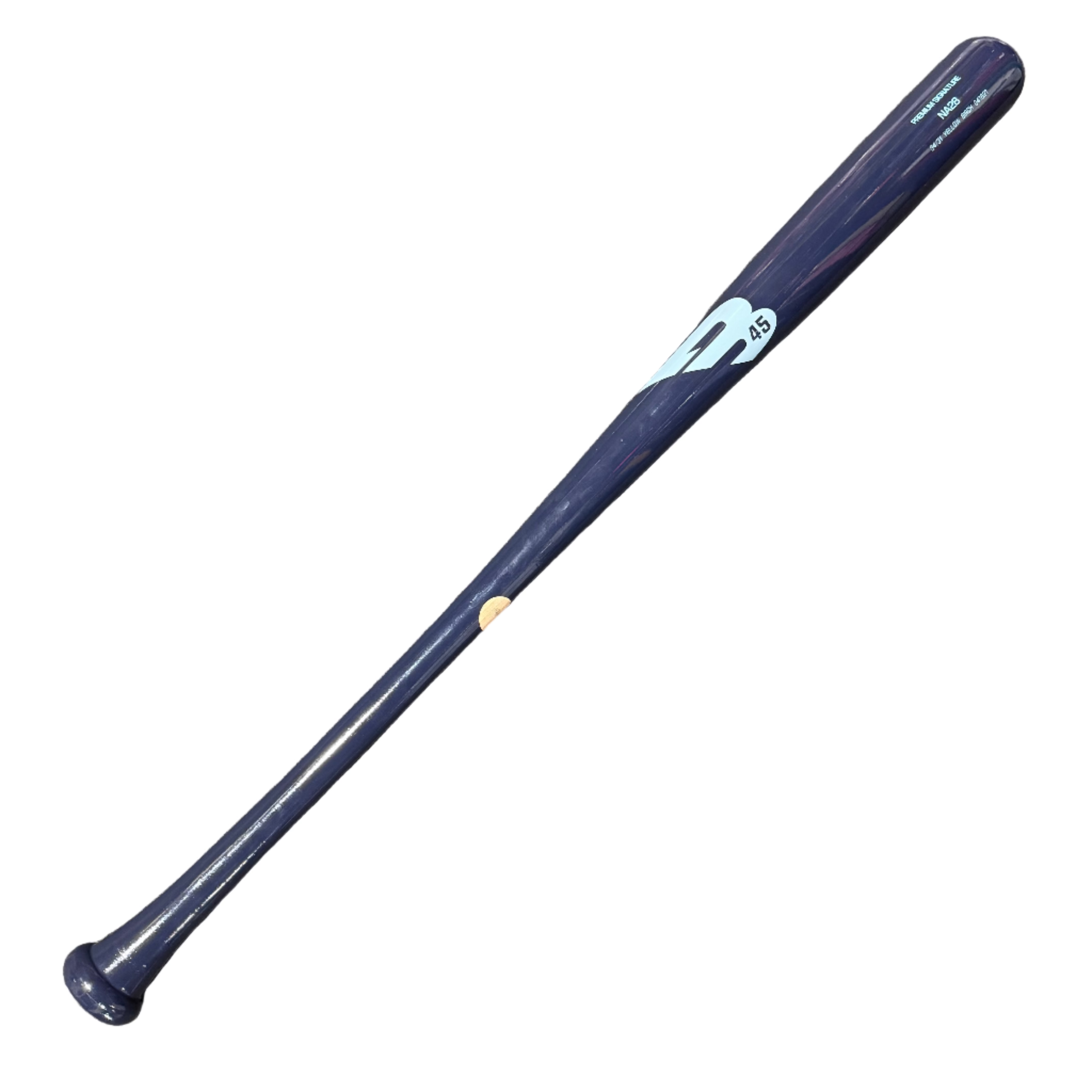 B45 NA28 Premium Bat All Navy/NC Blue Wood Baseball Bat