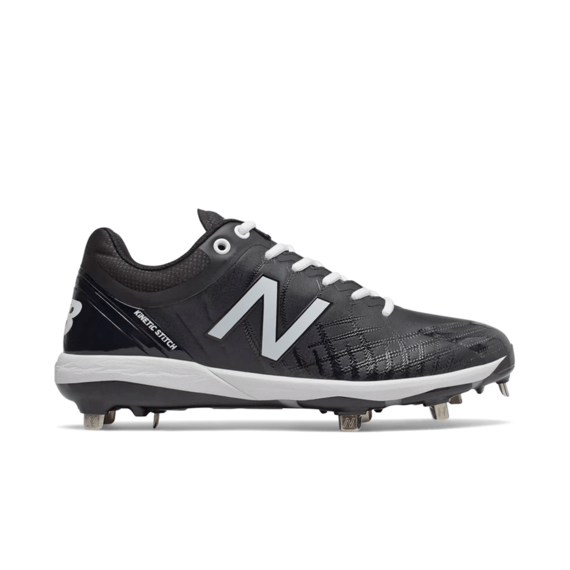 New Balance L4040V5 BK5 Metal Cleats Black