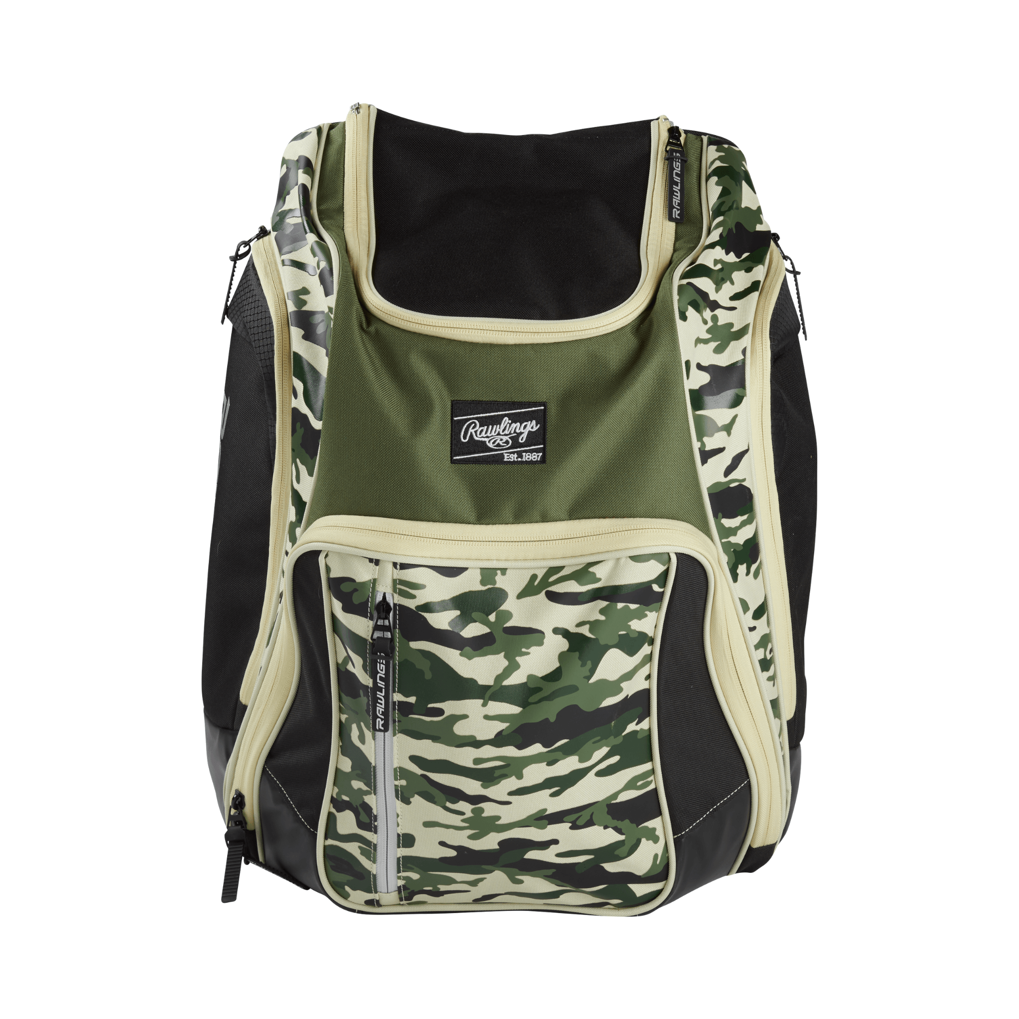 Rawlings Legion Backpack with bat sleeve storage system and large main compartment