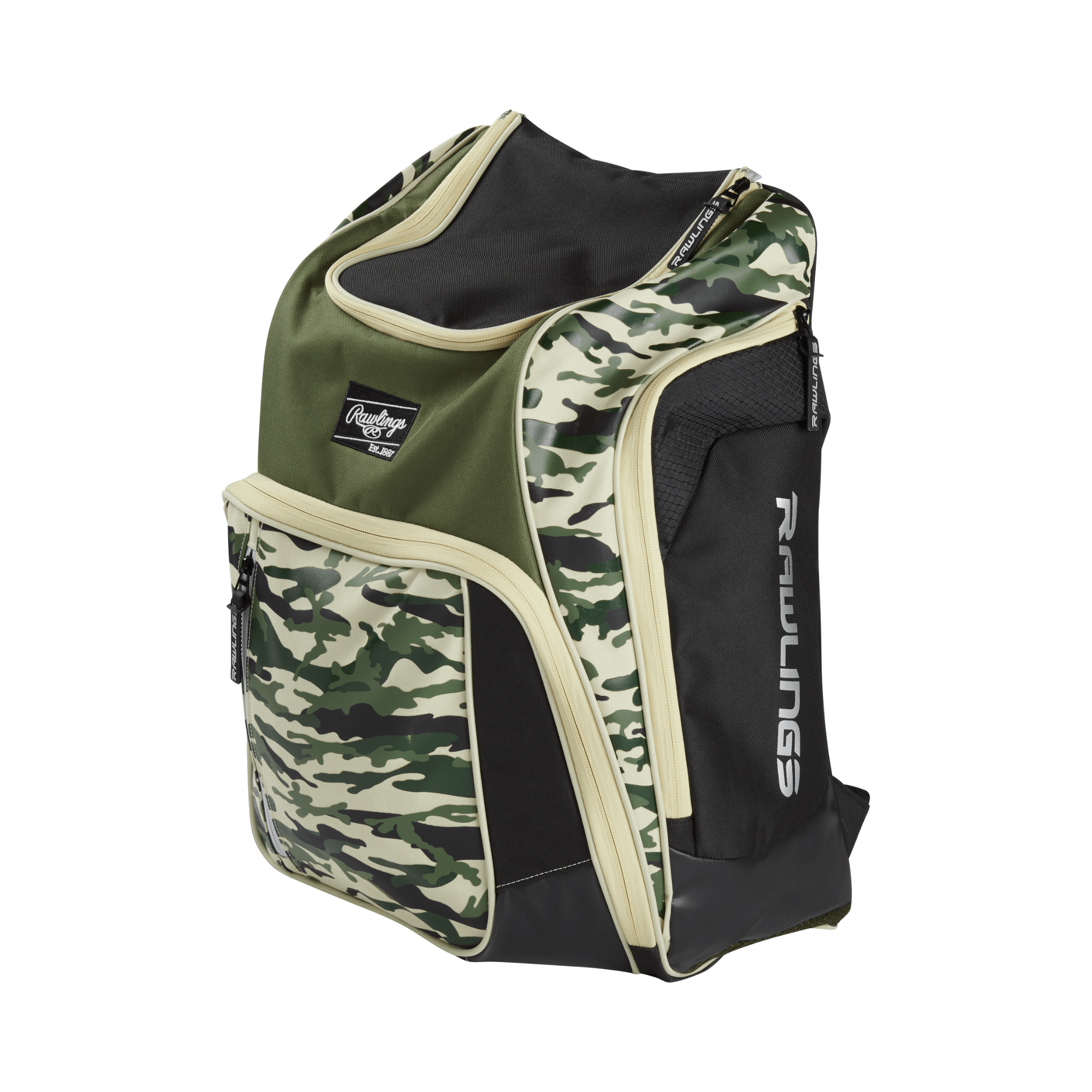 Rawlings Legion Backpack with bat sleeve storage system and large main compartment