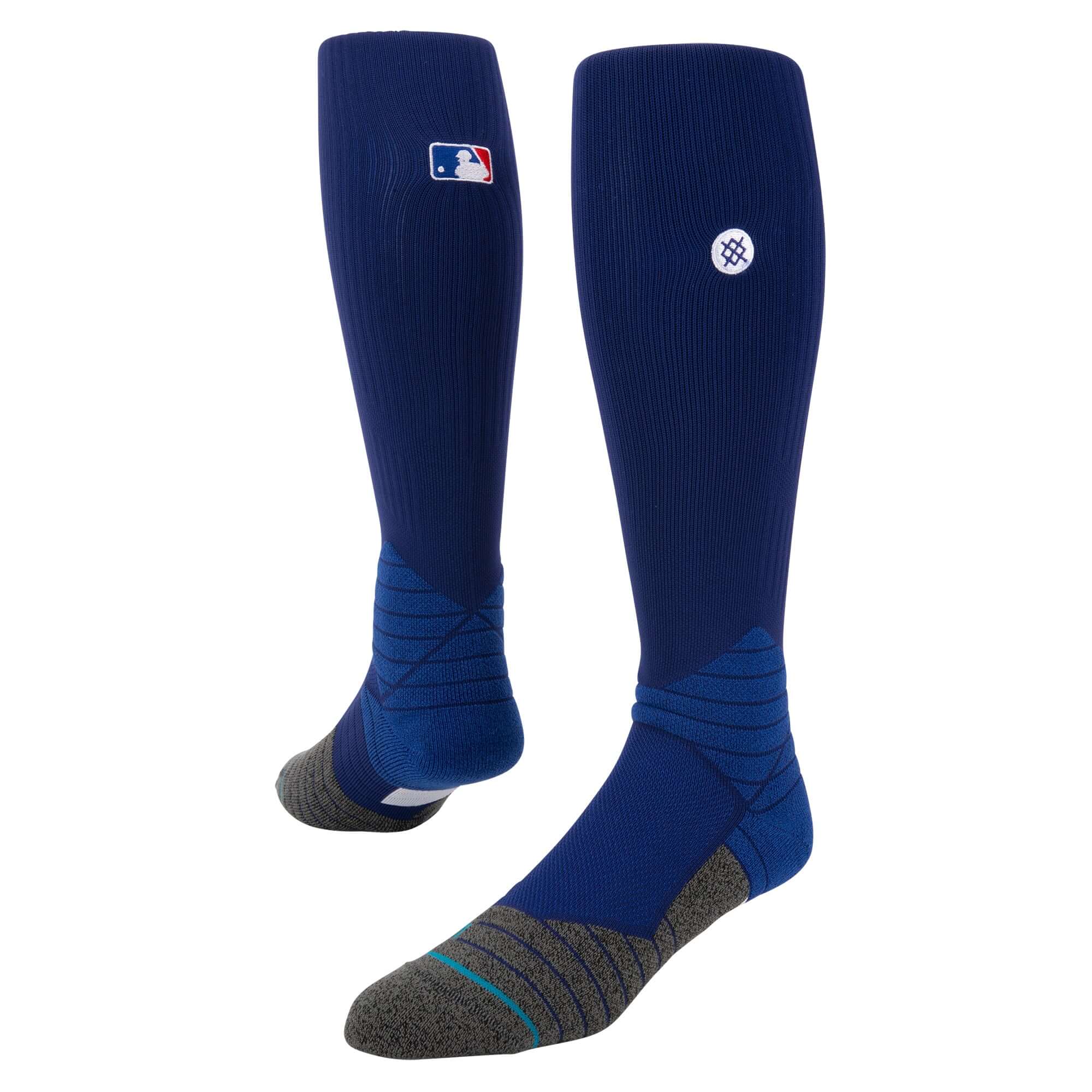 Stance MLB Diamond Pro OTC Socks in royal blue, featuring over-the-calf height for optimal support and comfort.