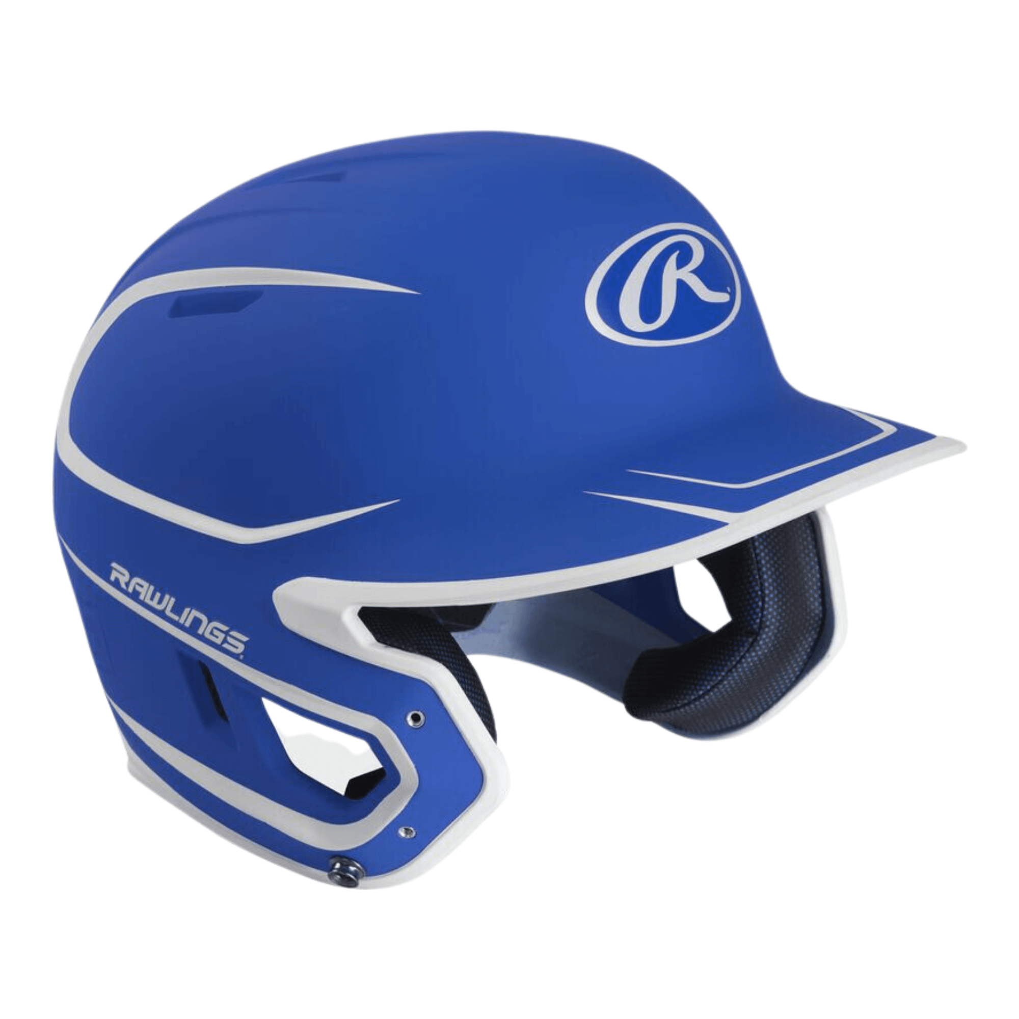 Rawlings Mach 2-Tone Helmet Royal/White Junior, sizes 6 3/8 to 7 1/8