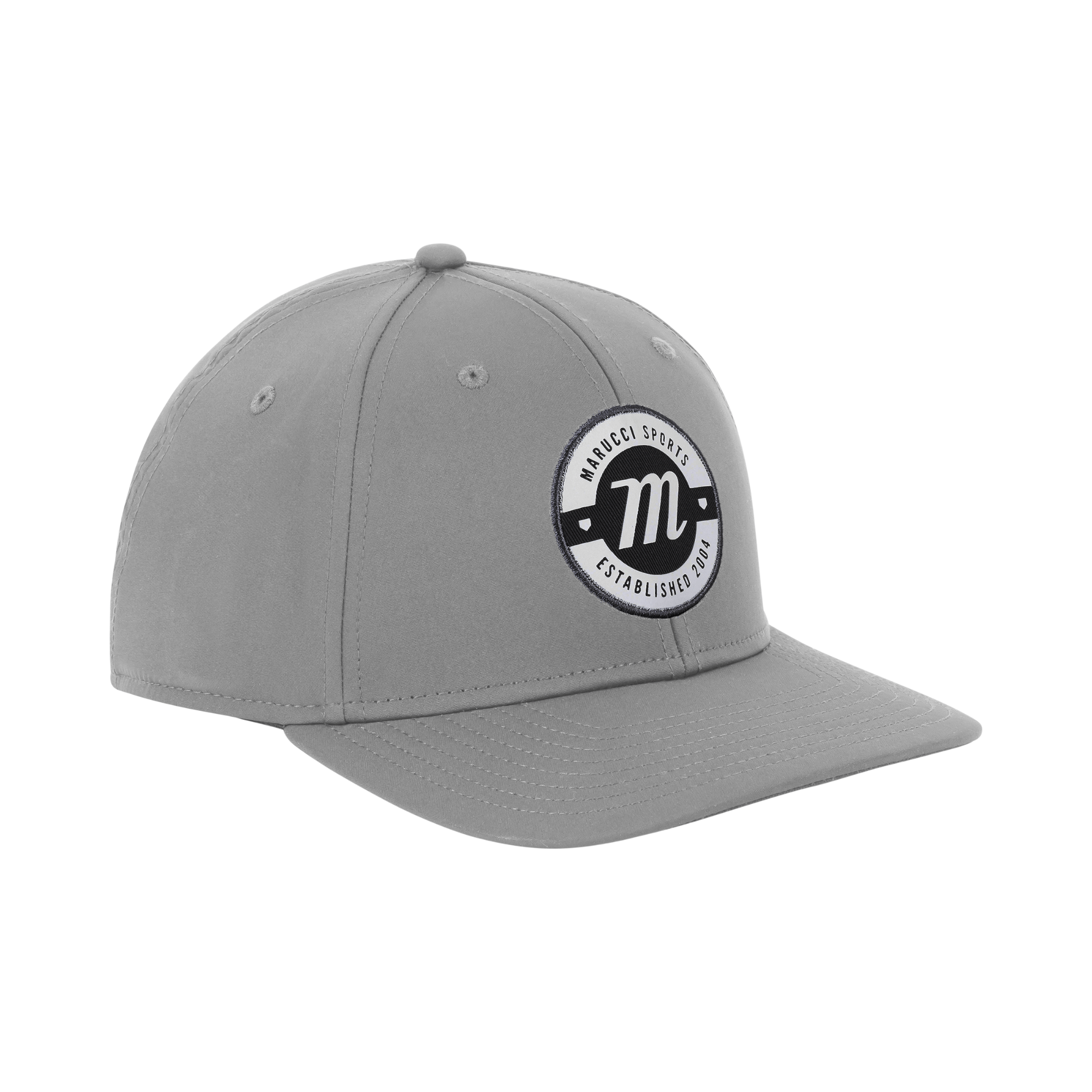 Marucci M Patch Performance Snapback Hat with structured crown and cotton twill front panels