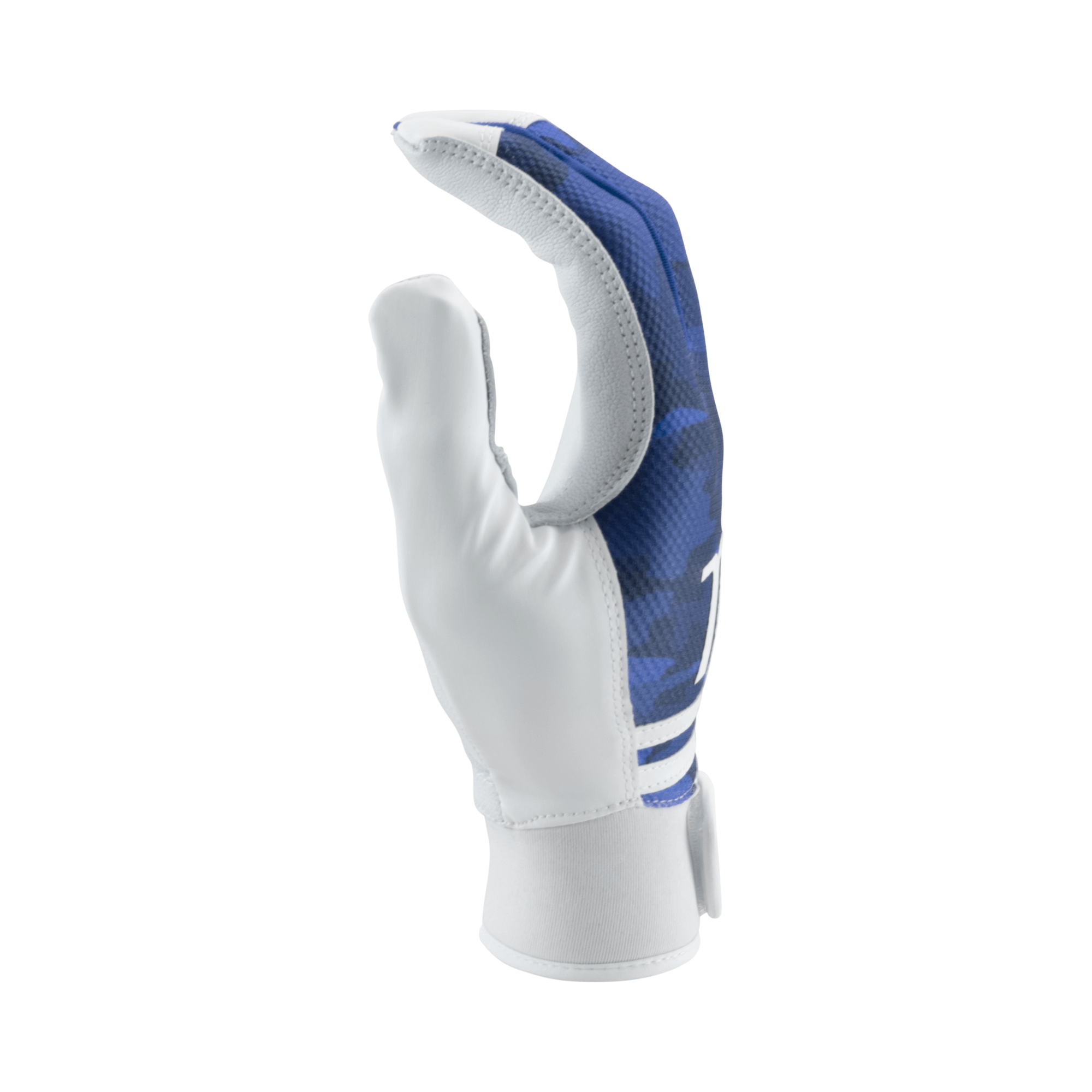 Marucci Crux Batting Gloves Royal Blue with breathable one-piece back
