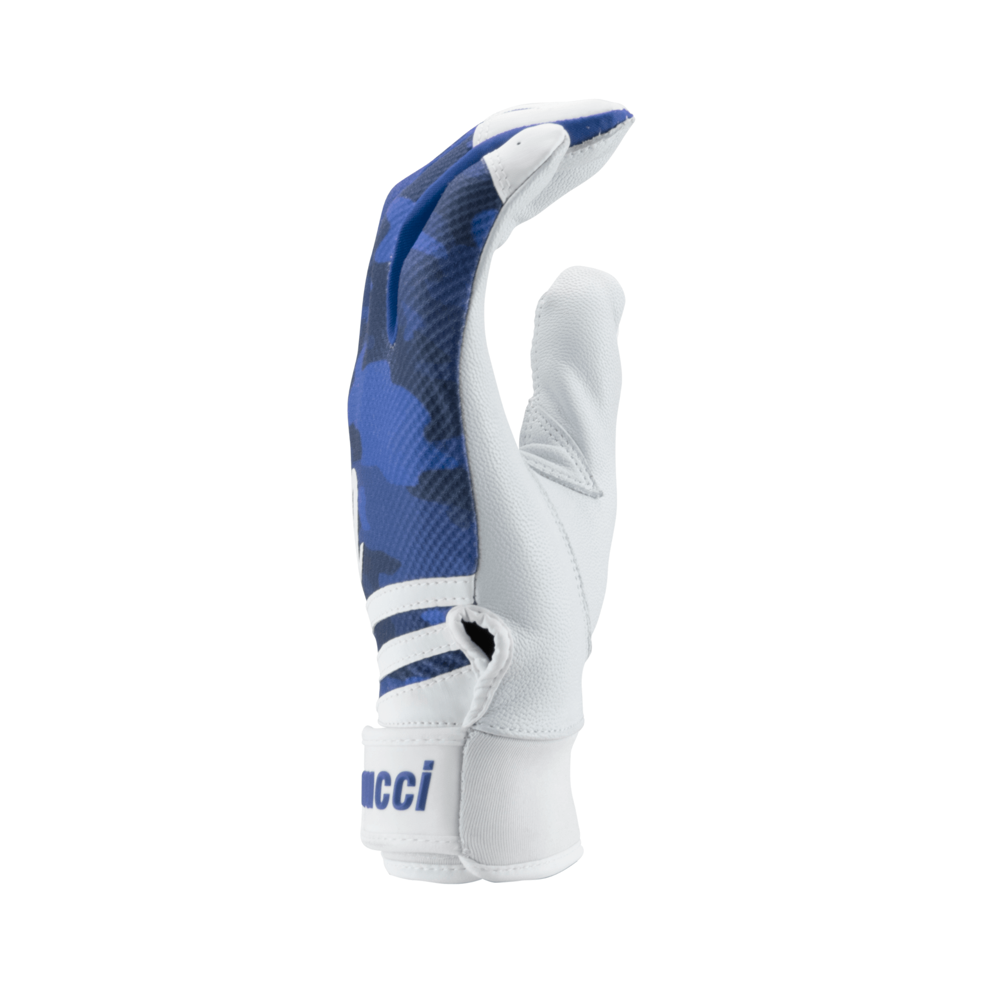 Marucci Crux Batting Gloves Royal Blue with breathable one-piece back