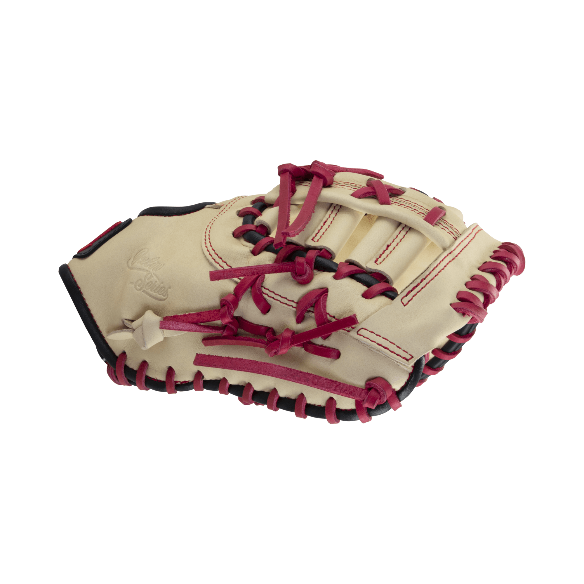 Marucci Oxbow M Type 38S1 12.75 First Base Mitt LHT, full-grain cowhide leather, deep shape.