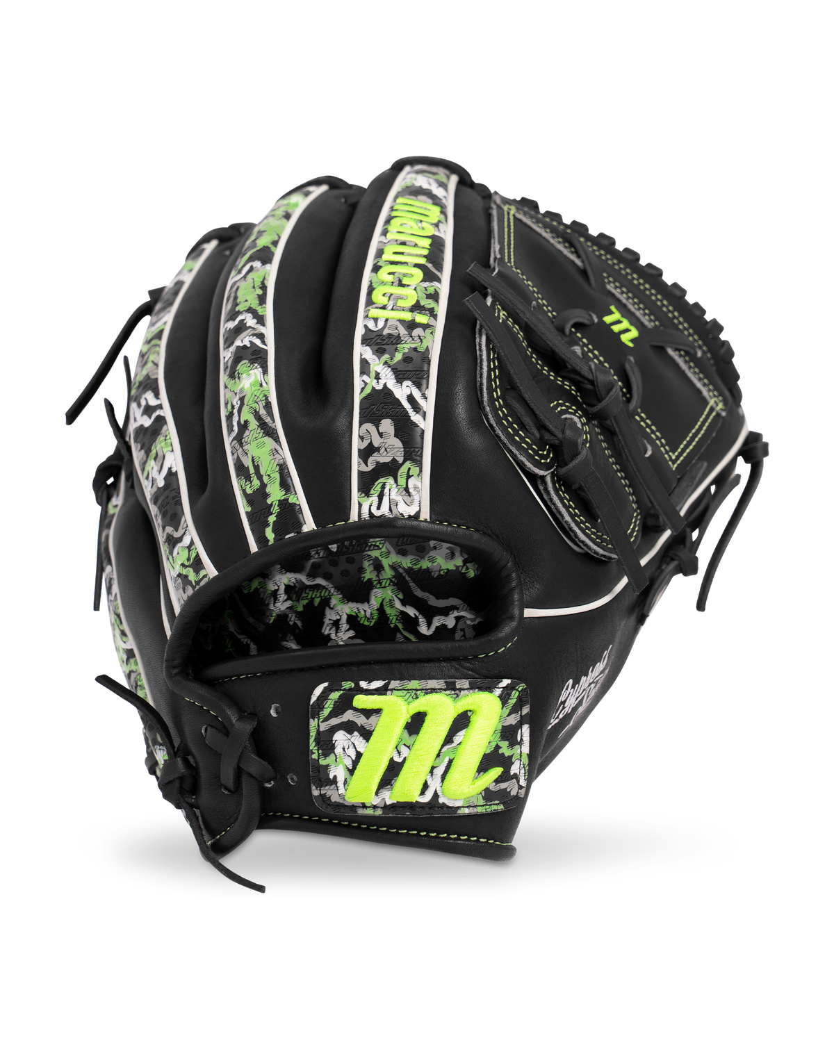 Marucci Lizard Skins Cypress 45K2LS Two Piece Web 12" Baseball Glove Black/Goblin Camo