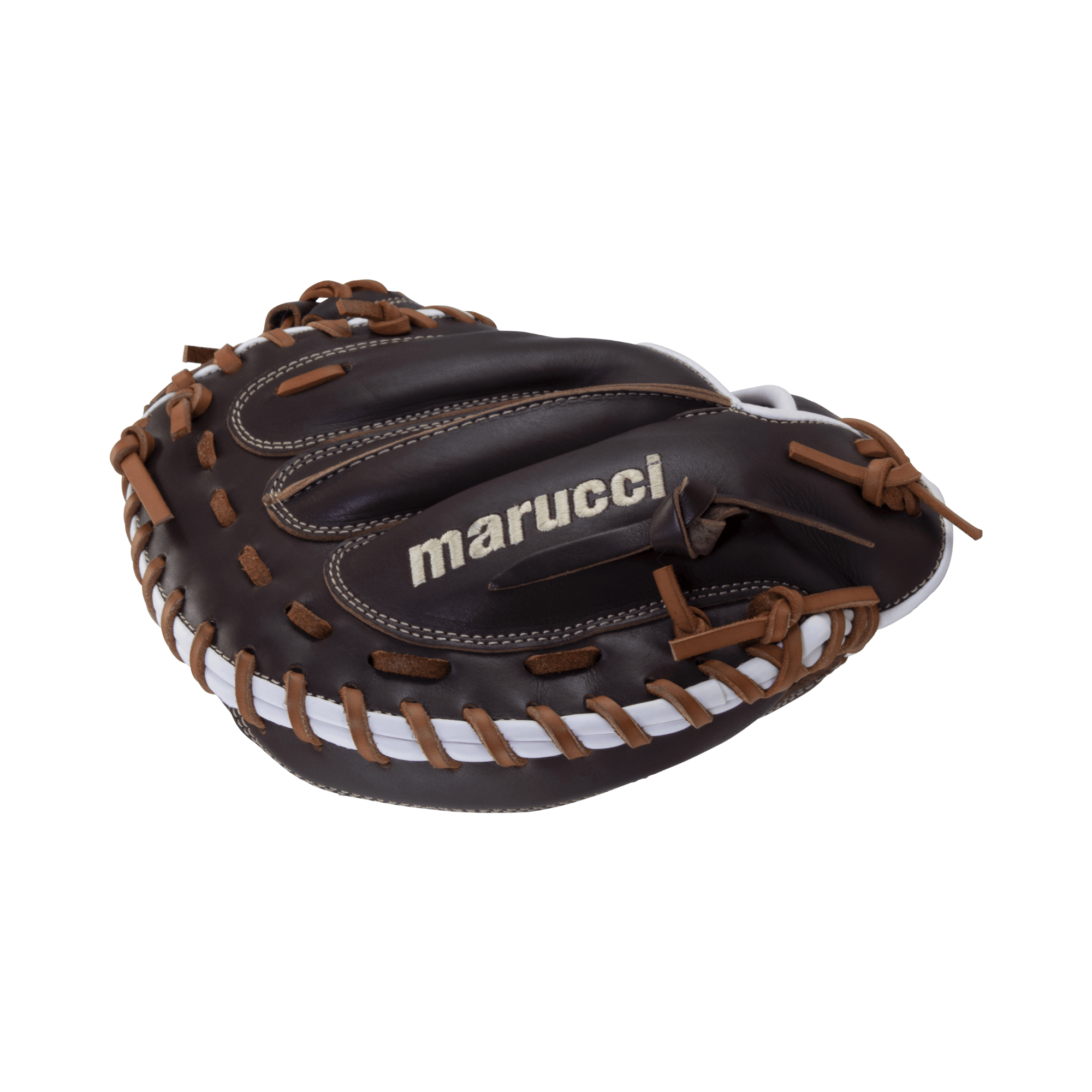 Marucci Krewe M Type 220C1 Catchers Mitt 32 inch LHT, integrated thumb and pinky sleeves for comfort