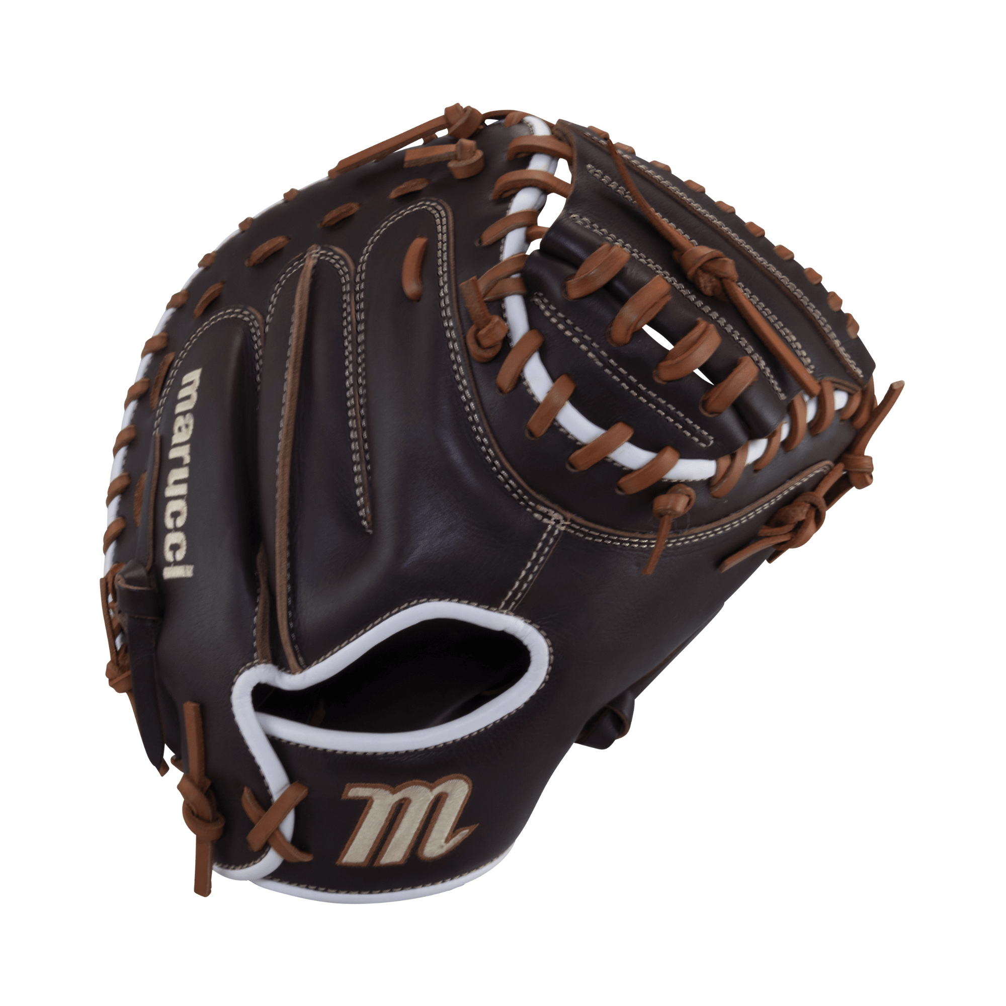 Marucci Krewe M Type 220C1 Catchers Mitt 32 inch LHT, integrated thumb and pinky sleeves for comfort