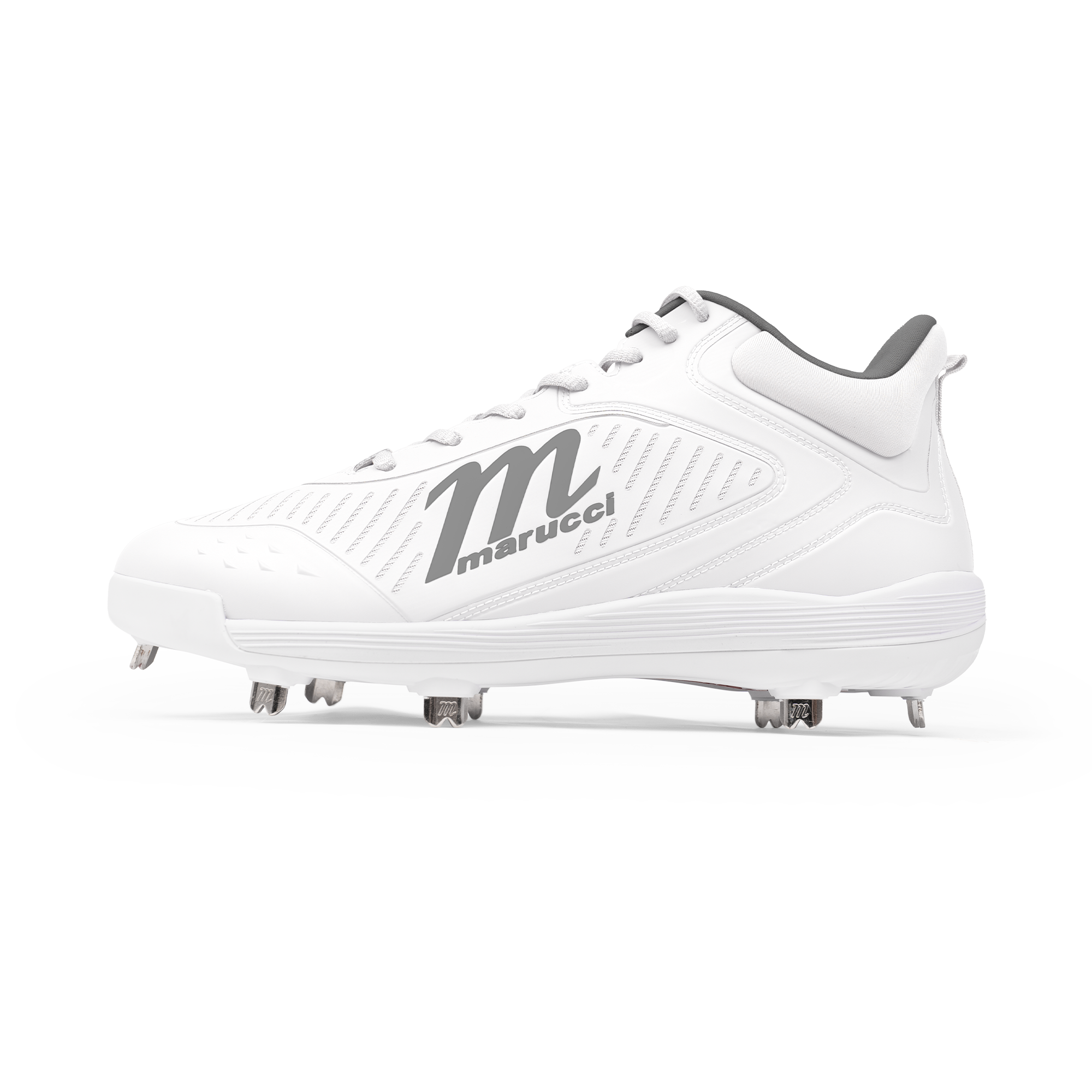 Marucci CFT Mid Metal Cleats - White