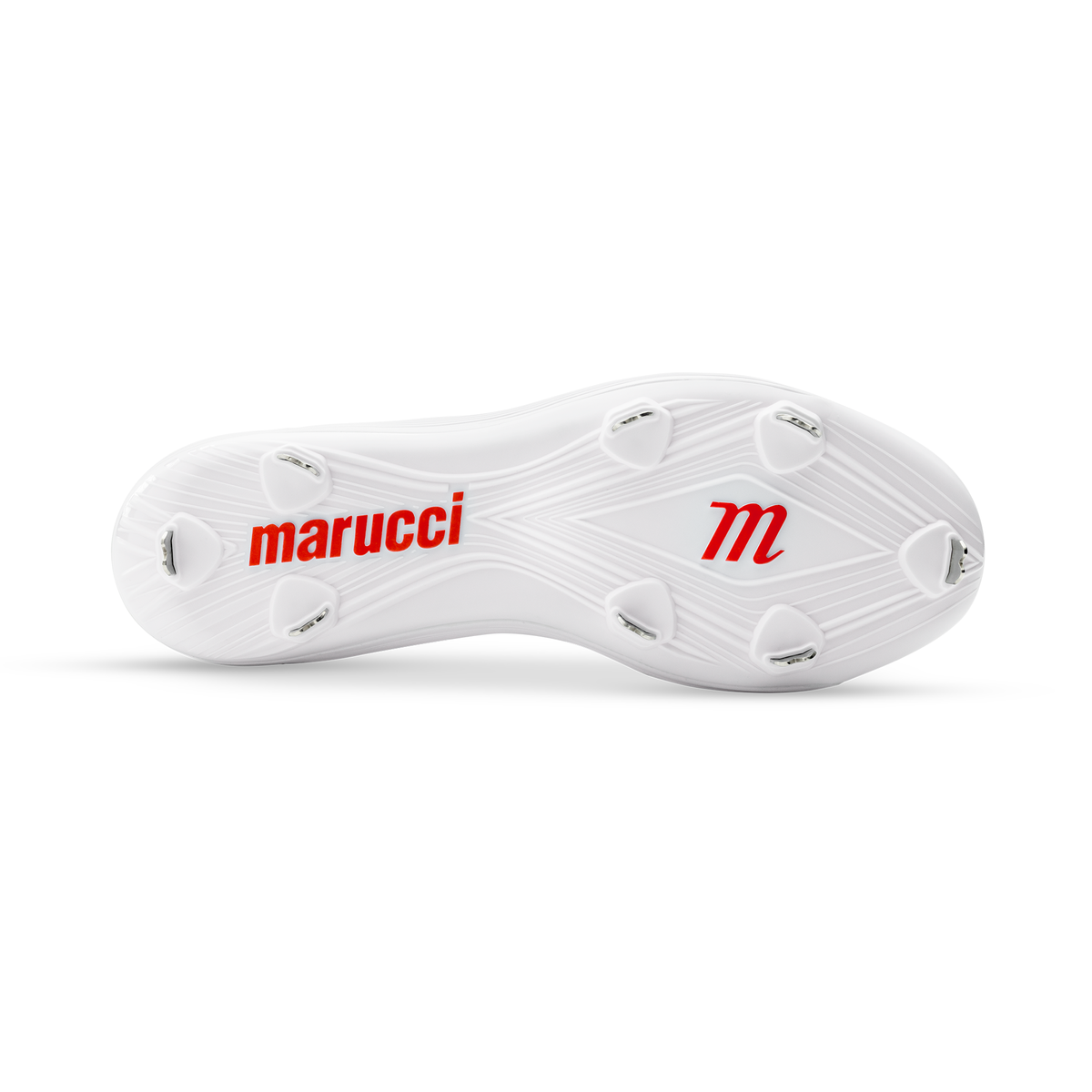 Marucci CFT Mid Metal Baseball Cleats - White