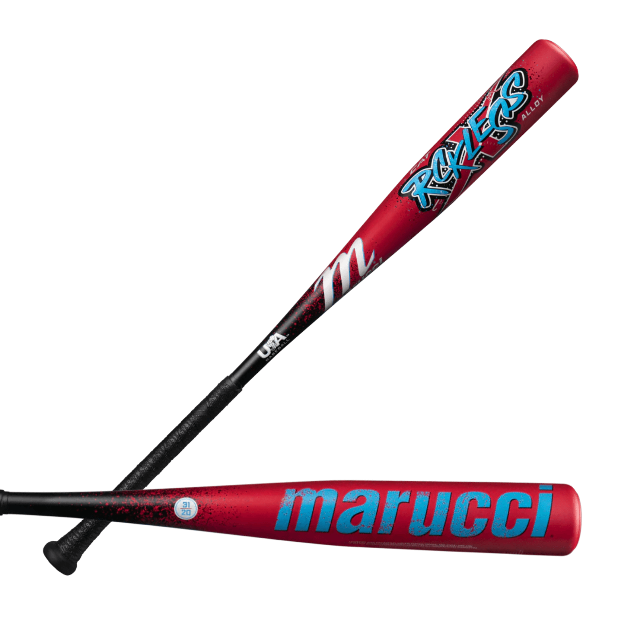 Marucci CAT X RCKLESS USA (-11) Baseball Bat showing full front and back views