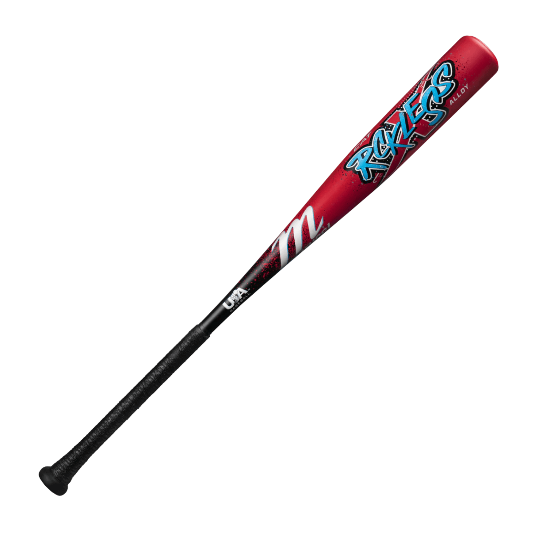 Front view of Marucci CAT X RCKLESS USA Baseball Bat showcasing AZR Alloy Barrel