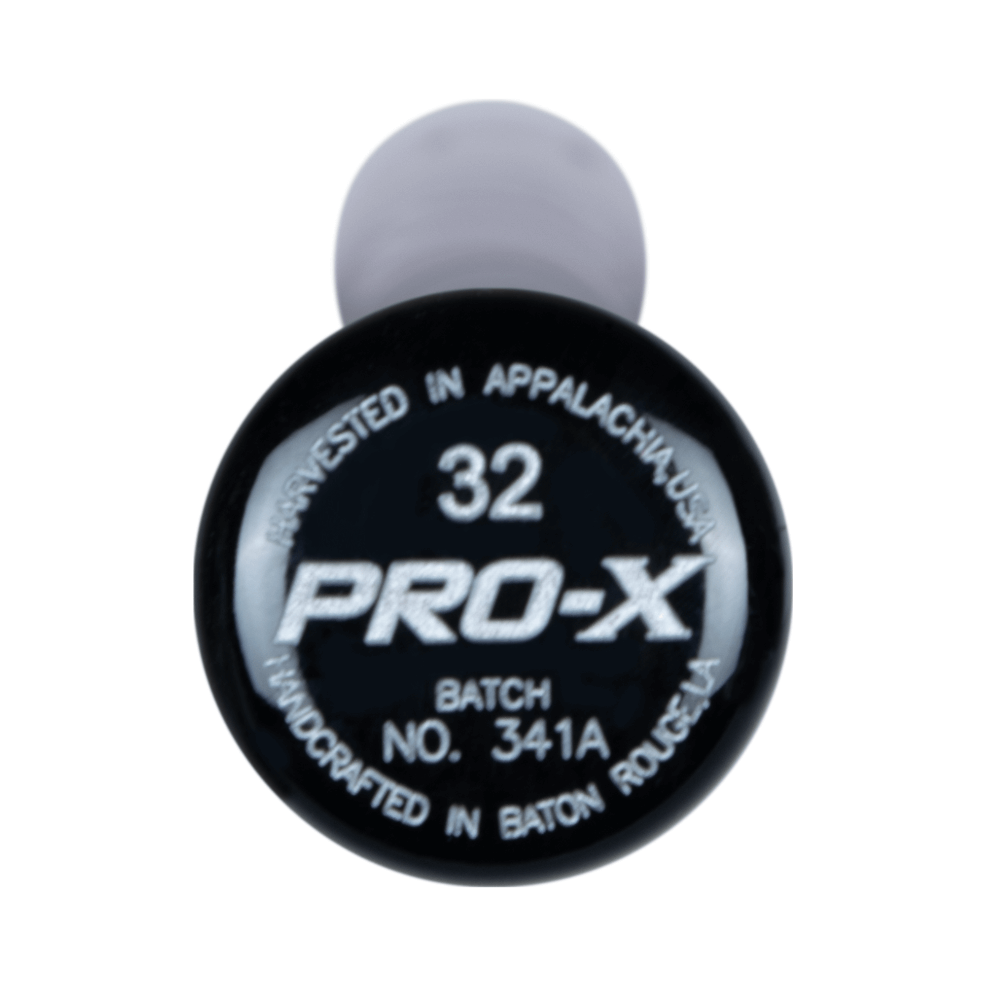 Close-up of the Marucci GLEY25 Pro Exclusive bat knob featuring PRO-X finish and Gleyber Torres' engraved signature.