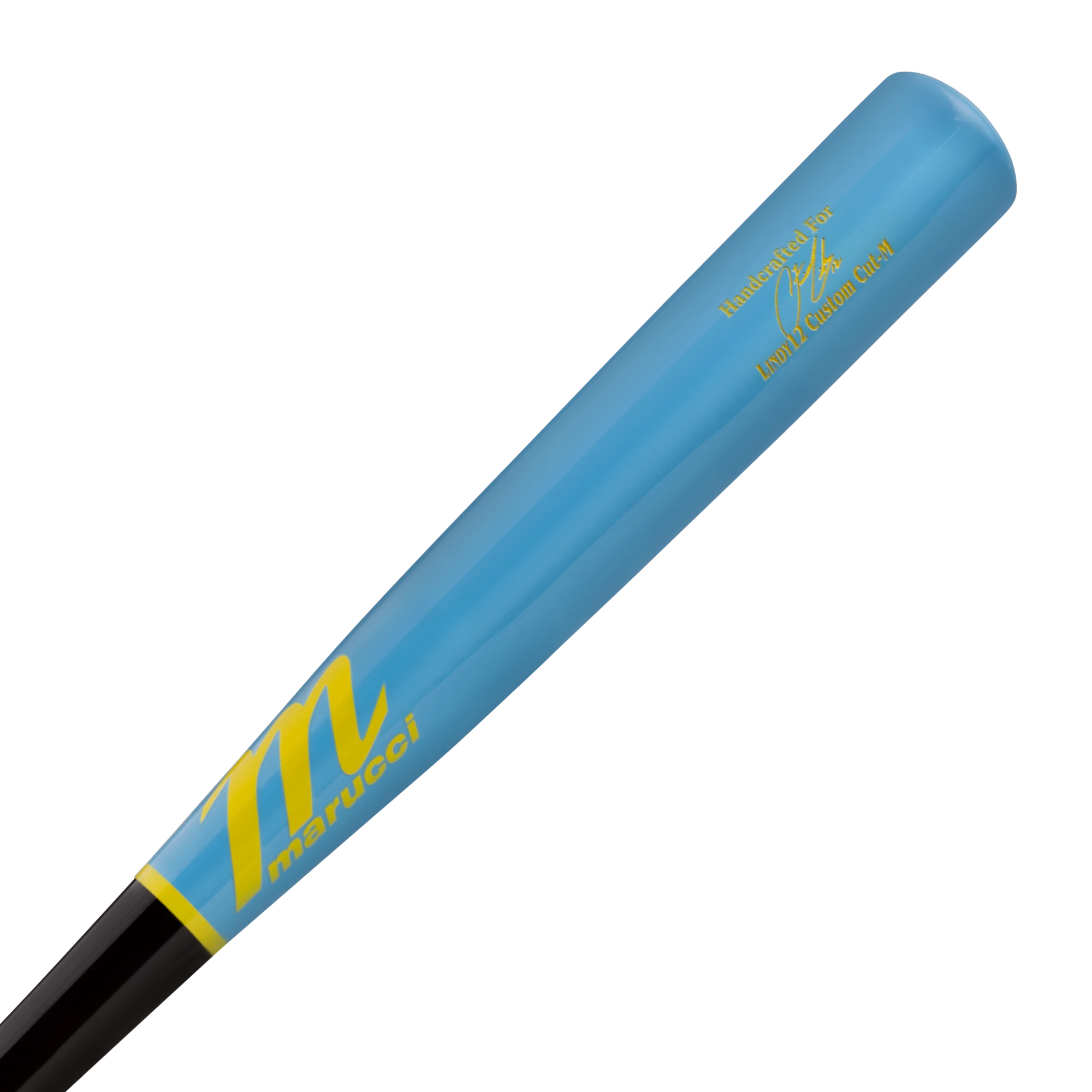 Marucci Lindy12 Pro Model Eclipse/Baby Blue Wood Baseball Bat 33''