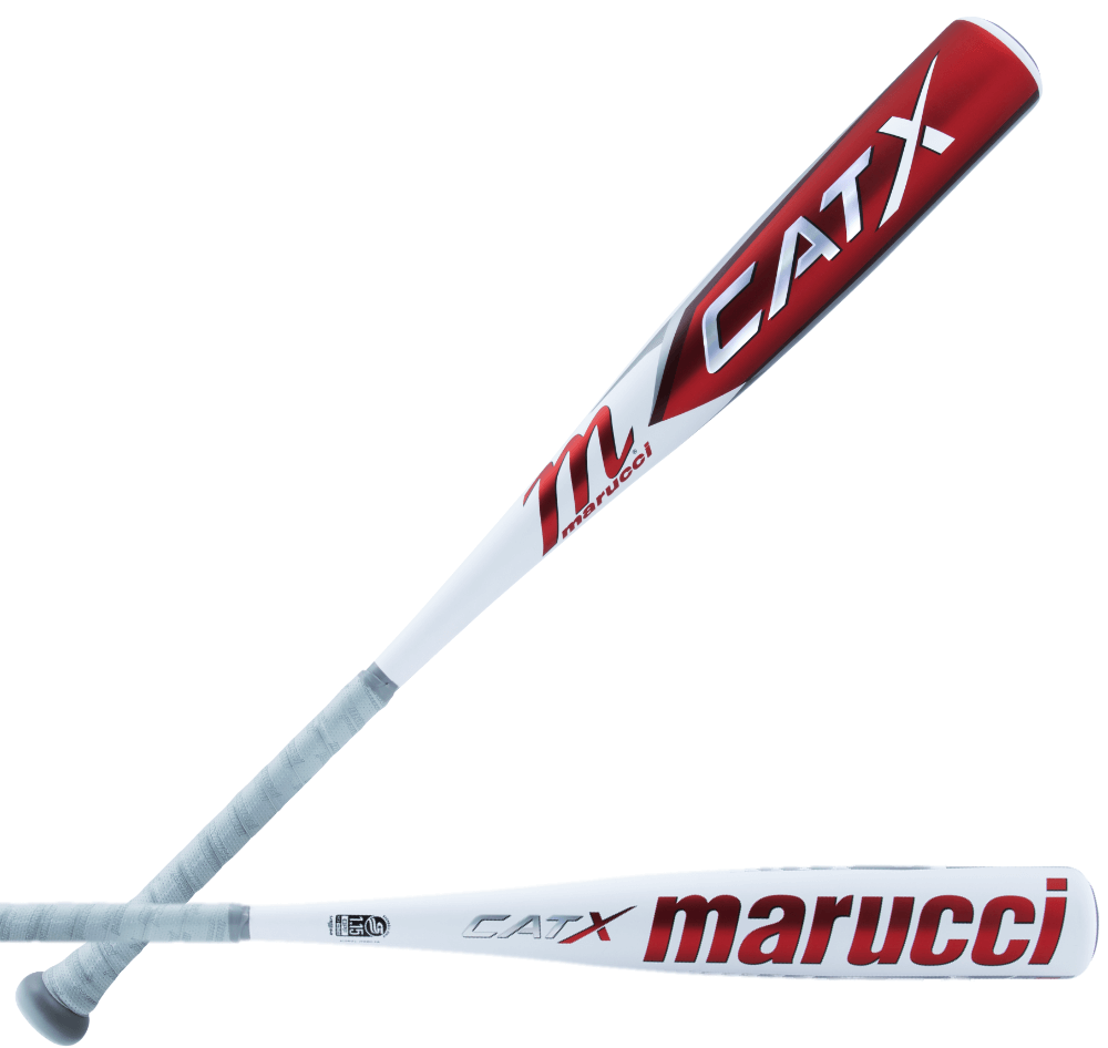 Marucci CATX Senior League -5 baseball bat showcasing finely tuned barrel and balanced design for enhanced performance.