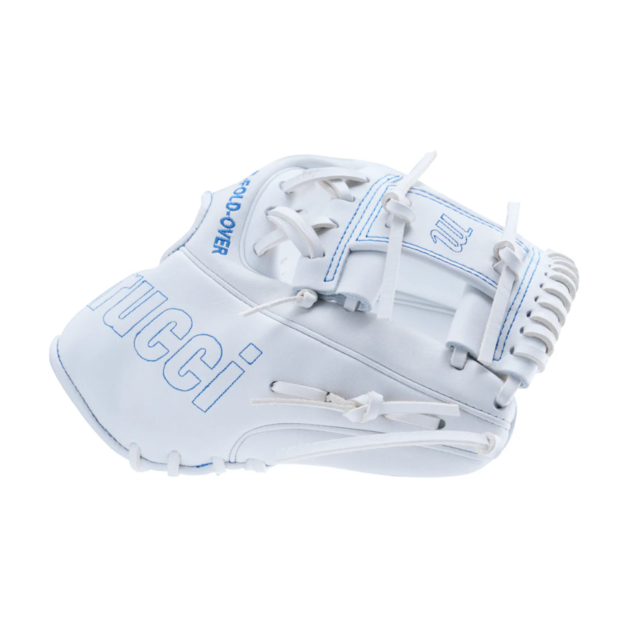 Marucci Nightshift Blueprint 11.5" I-Web glove thumb detail with cushioned M Type fit system.
