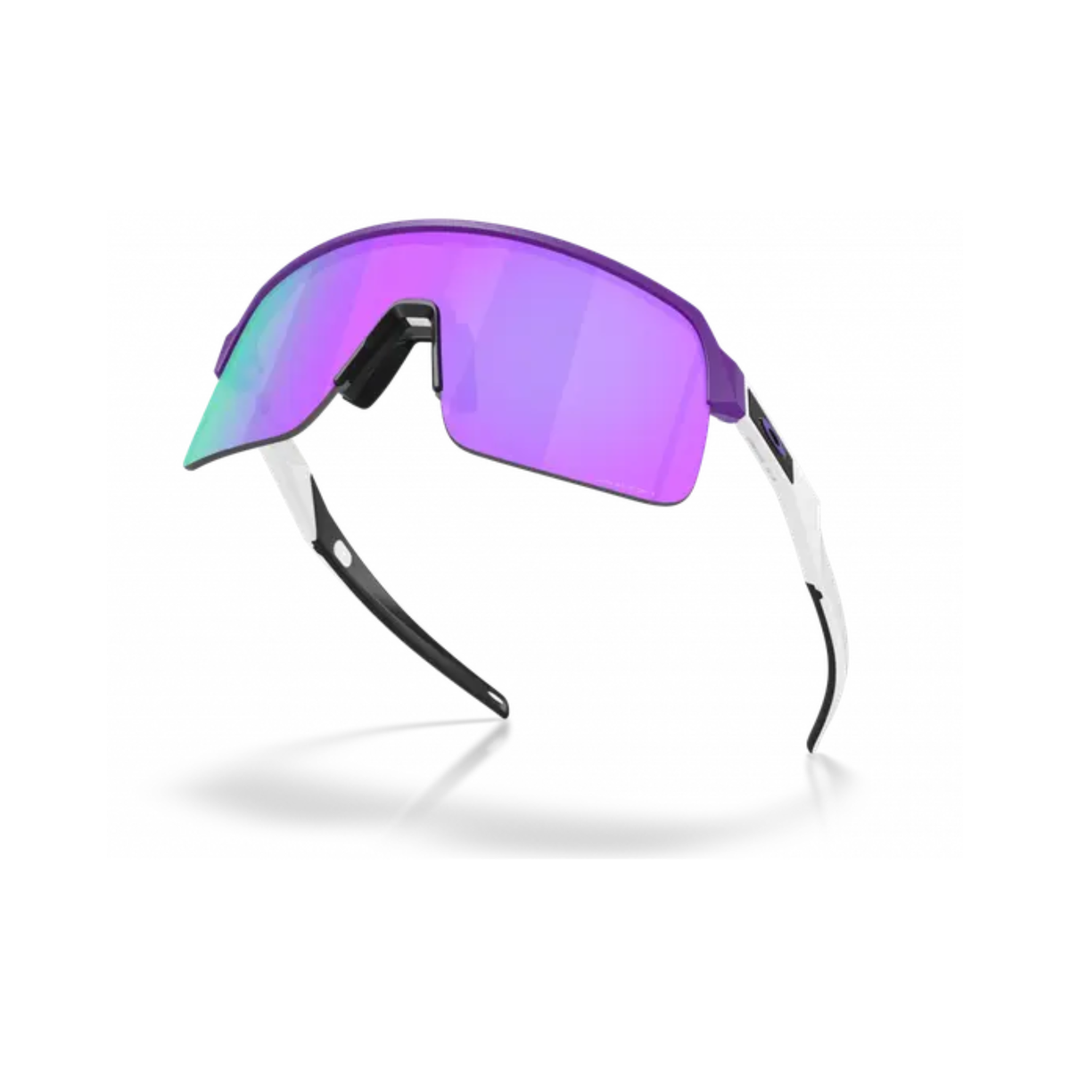 Oakley Sutro Lite Matte Electric Purple Prizm Violet sunglasses with bold sport styling and lightweight design.