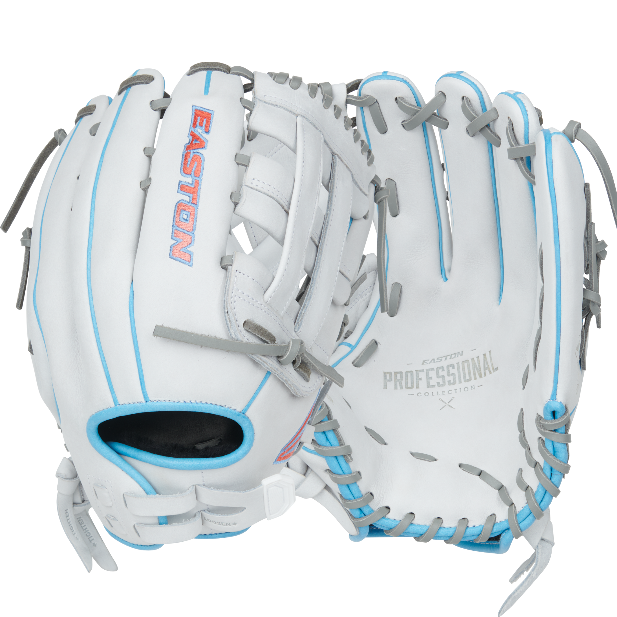 Easton Pro Collections Series Fastpitch Softball  13" White/Col.Blue/Pink LHT