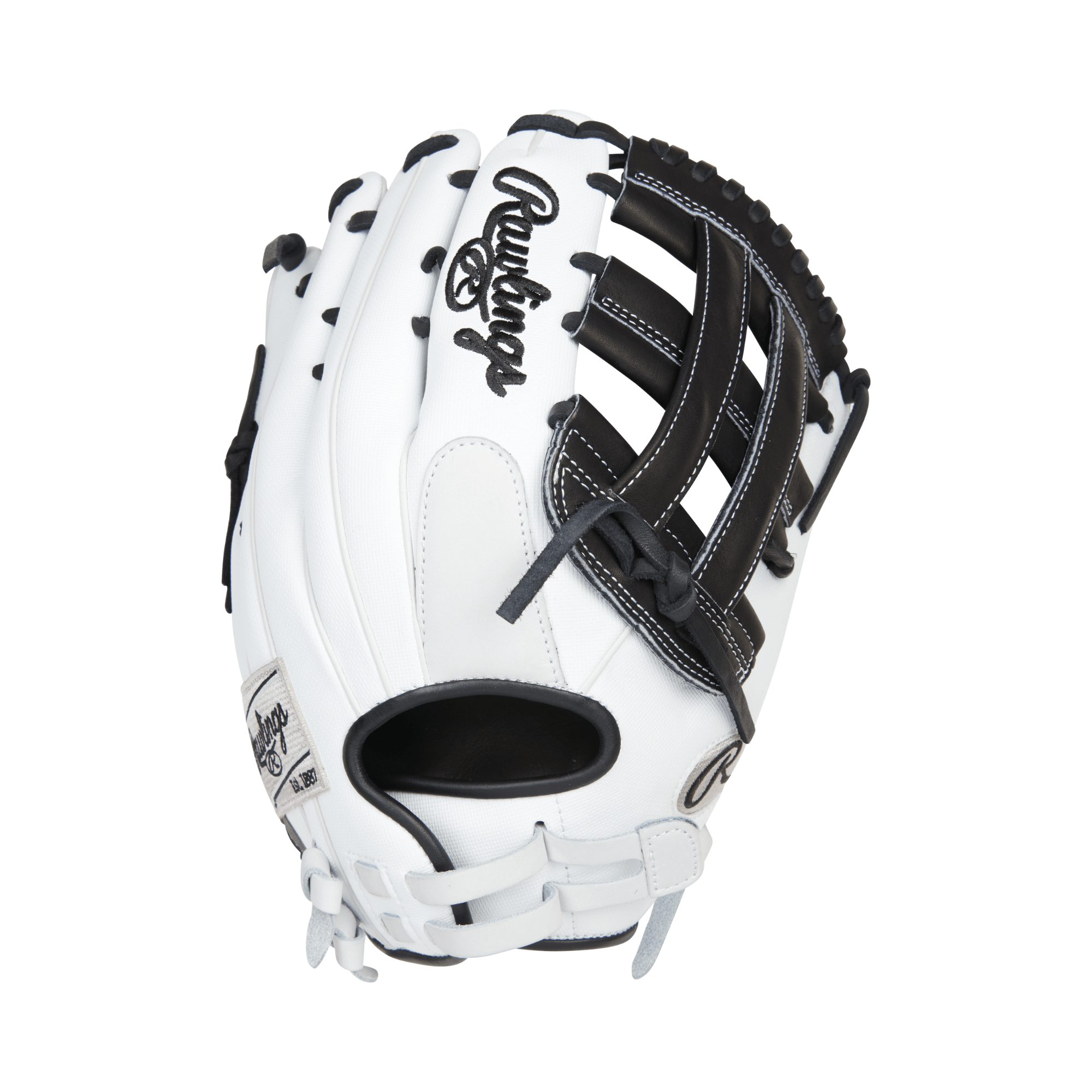 Rawlings Heart of the Hide 12.75-inch Fastpitch Outfield Glove white and black