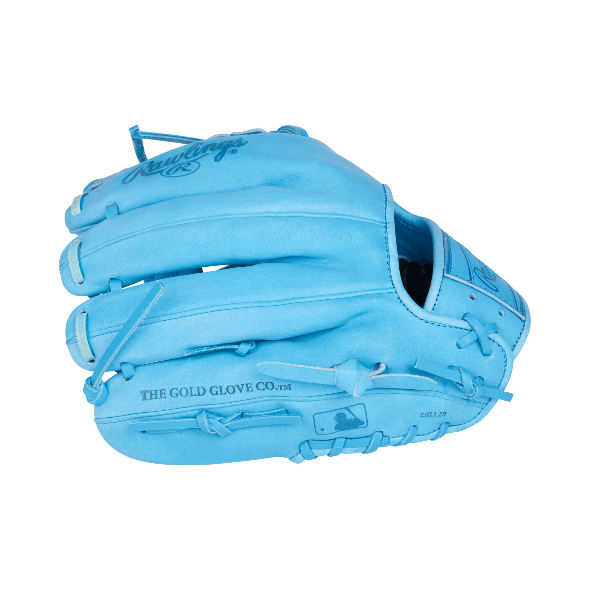 Rawlings Element Series 2.0 11.5" infield glove in Columbia Blue color, ideal for baseball players.