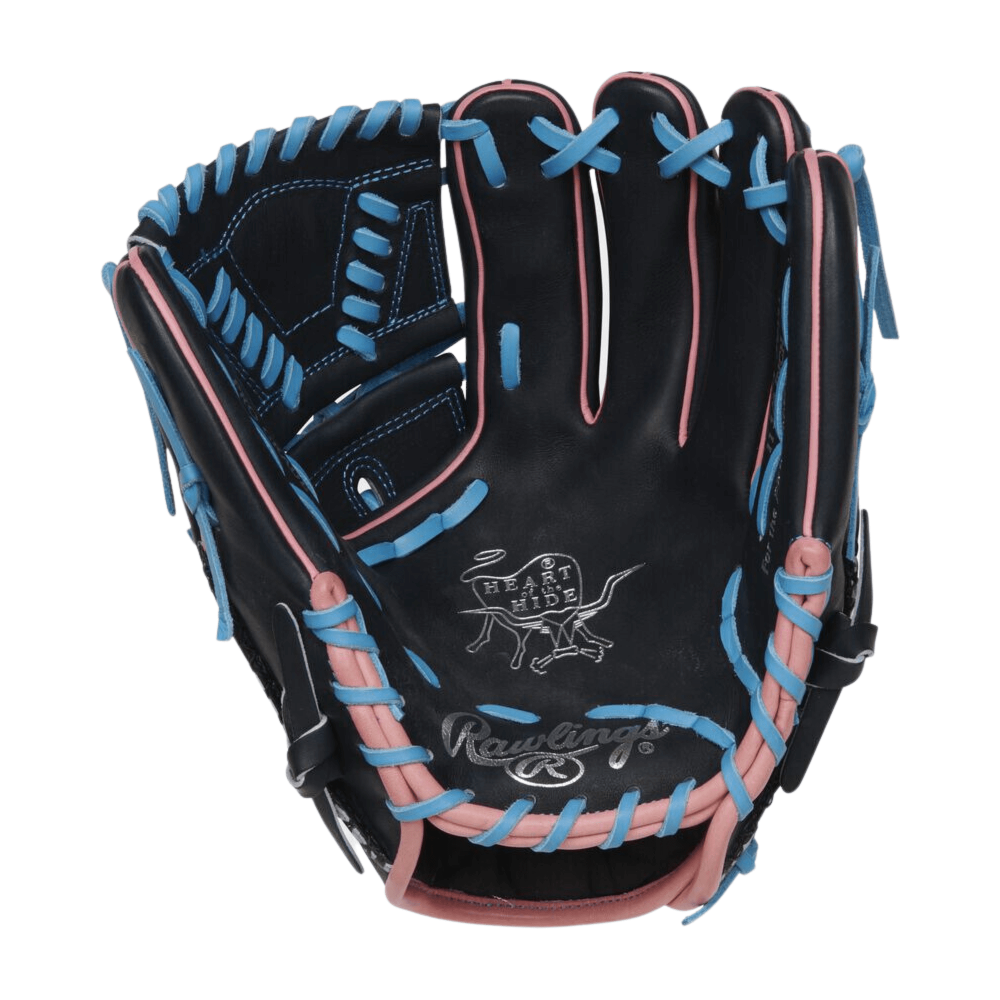 Rawlings ColorSync 7.0 11.75-inch glove with pink and blue accents