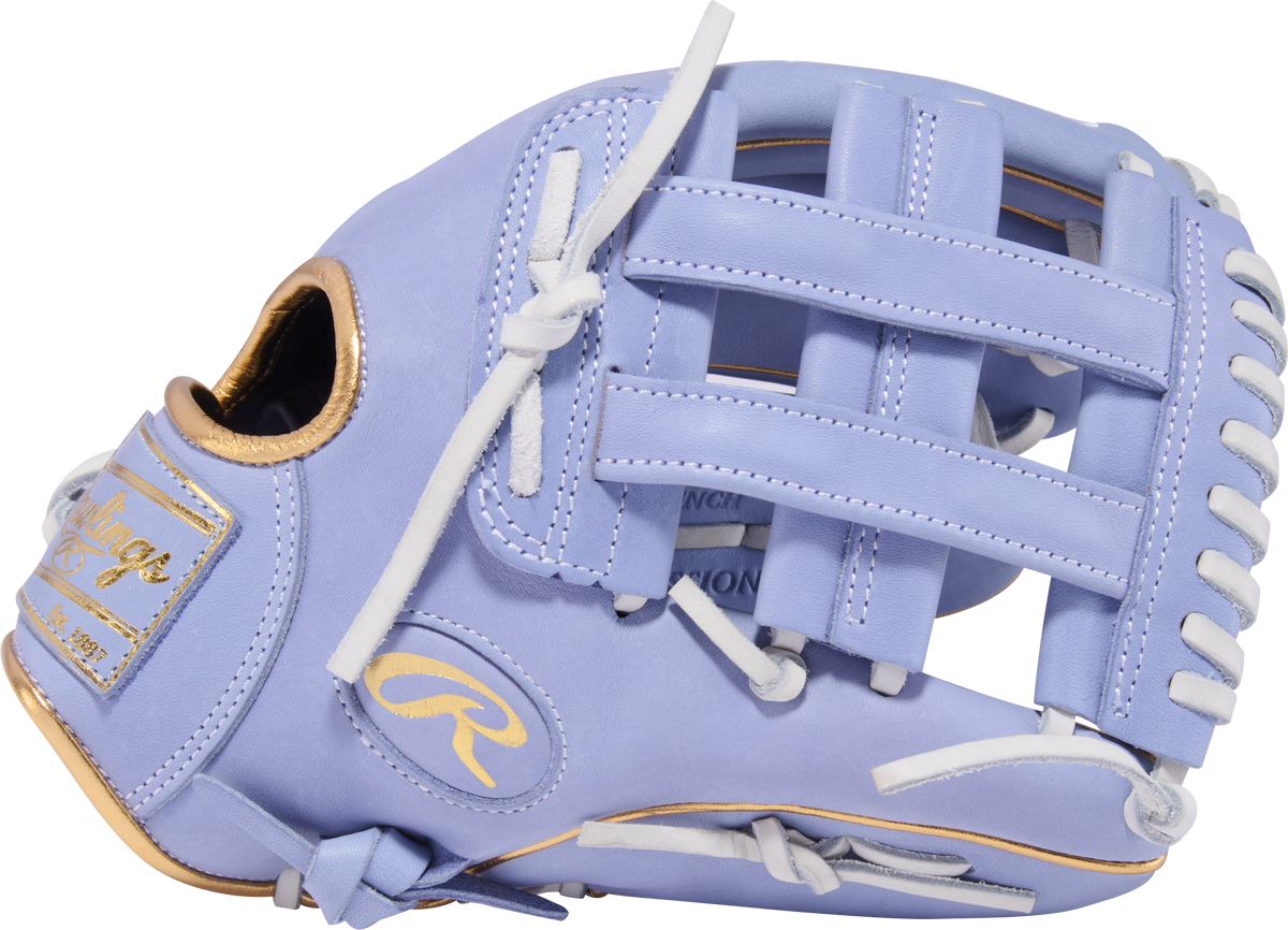 Rawlings Heart of the Hide Fastpitch Glove - Thumb and Palm Detail, Pro H Web Softball Glove