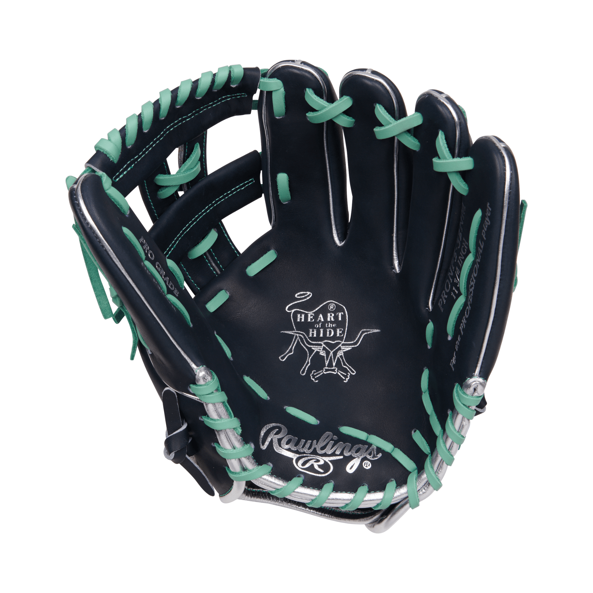 Rawlings Gold Glove Club RGGC PRONP5-32NM 11.75" glove with ocean mint laces and navy leather design.