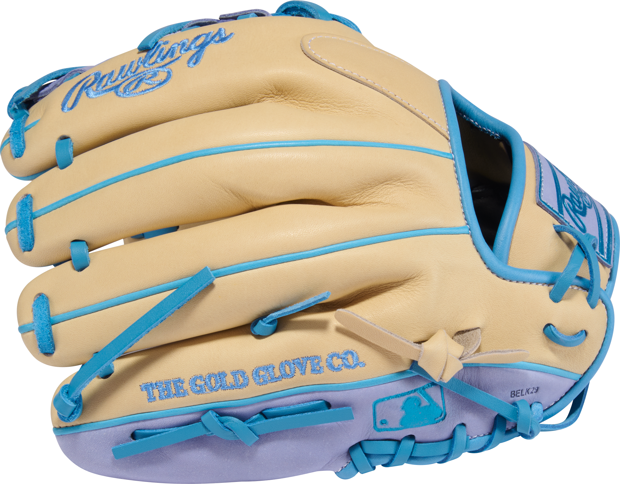 Rawlings Heart of the Hide Infield Glove Pro I Web Baseball Mitt – Fingers View