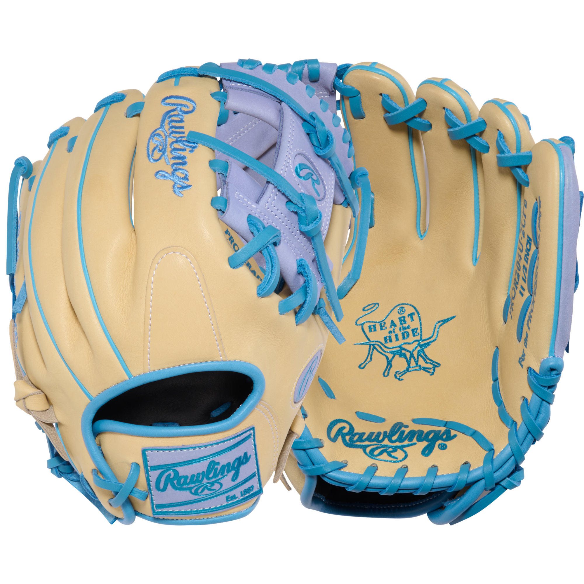 Rawlings Heart of the Hide Infield Glove 11.5-Inch Right Hand Throw – Back/Front View