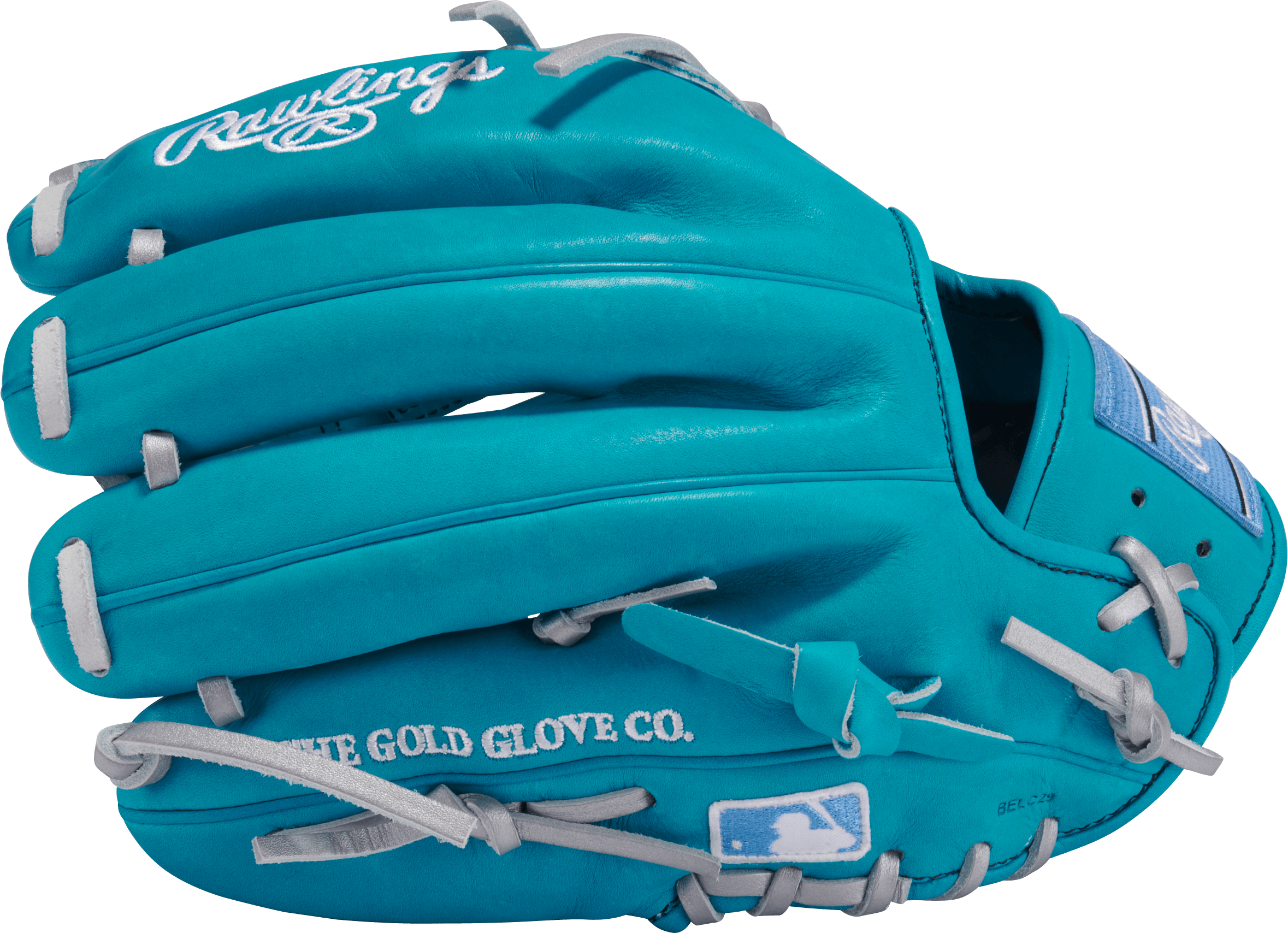 Rawlings Heart of The Hide Pitcher Baseball Glove in teal and silver, 11.75" size for maximum performance on the field.