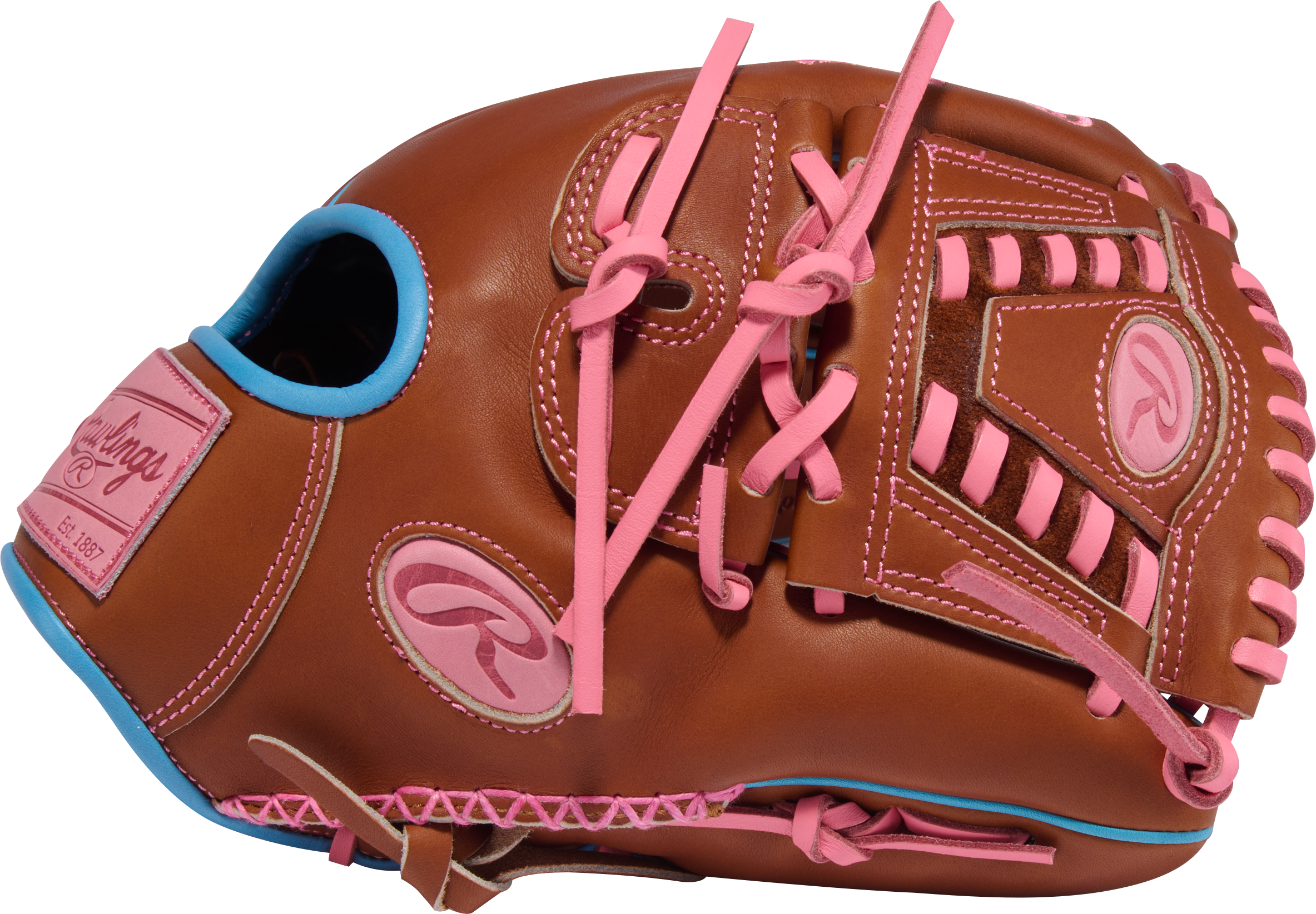 Rawlings PROR206-30GB Baseball Glove thumb view showing premium Heart of the Hide leather