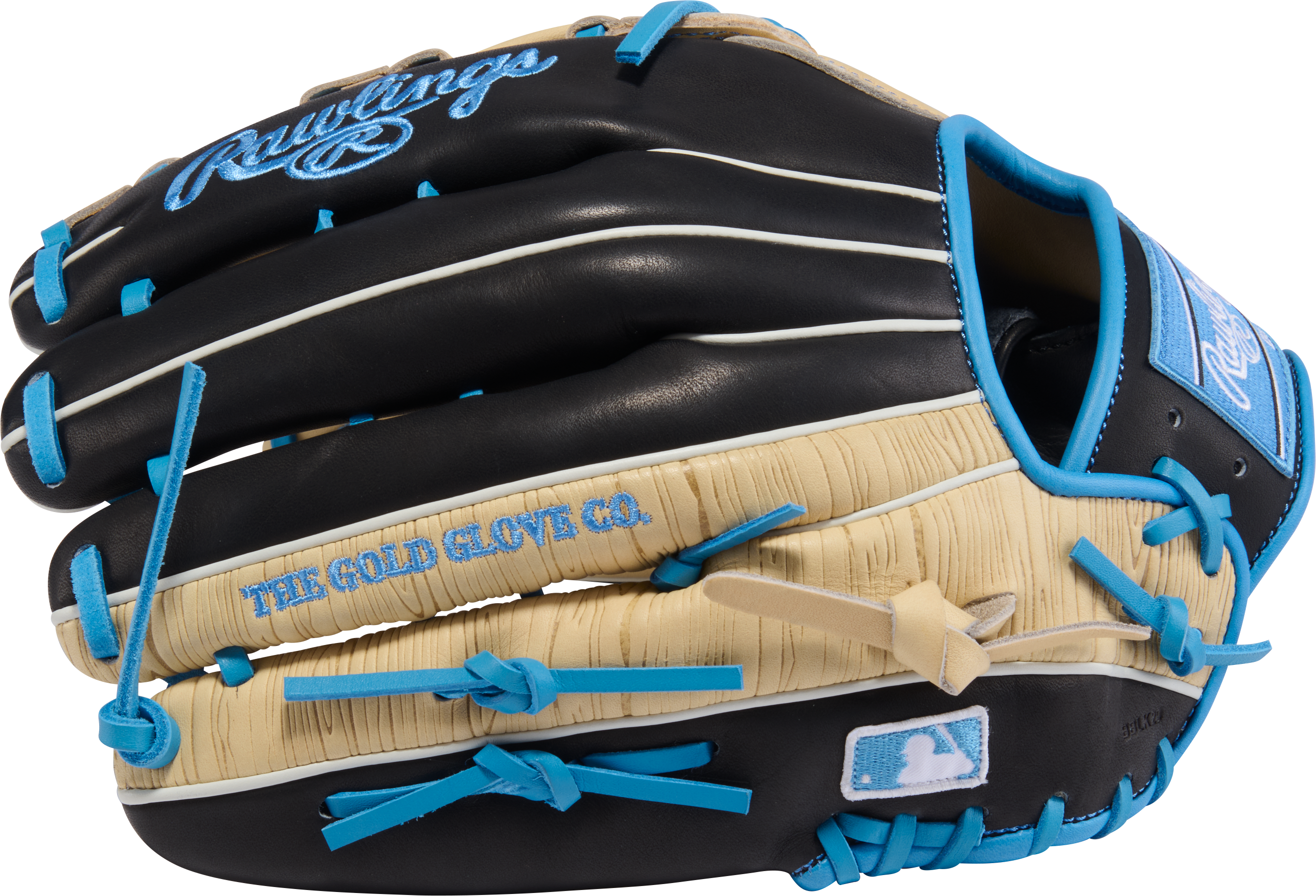 Rawlings PROR3039-6CCBB Outfield Glove fingers view showing the 12.75-inch outfield pattern