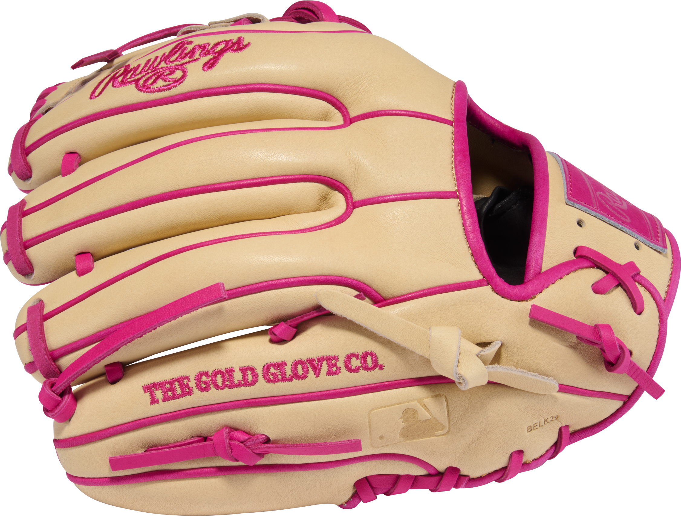 Rawlings Heart of the Hide Infield Glove 11.25 Inch Baseball Glove - Finger Detail