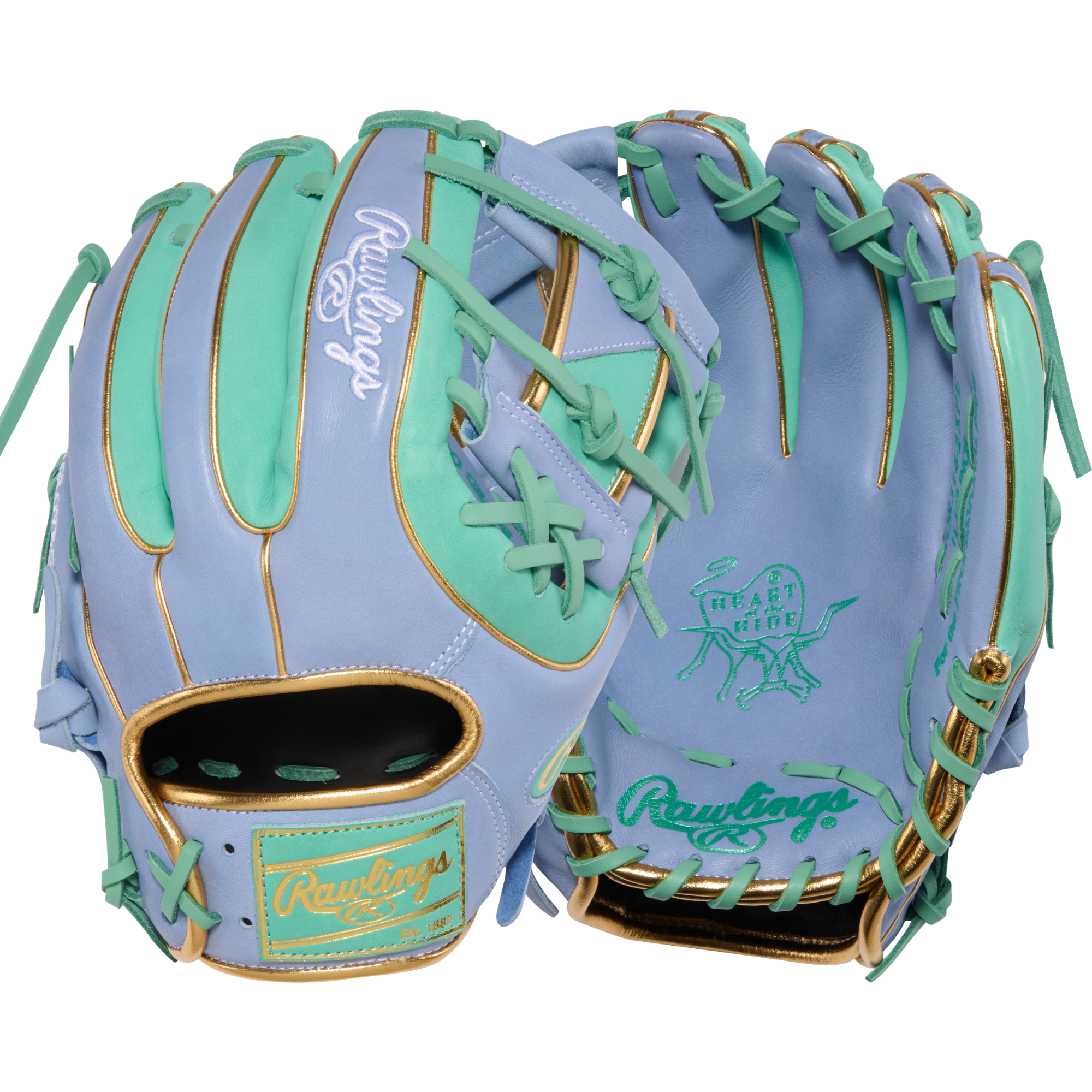 Rawlings Heart of the Hide Infield Glove 11.5-Inch Right Hand Throw – Back/Front View